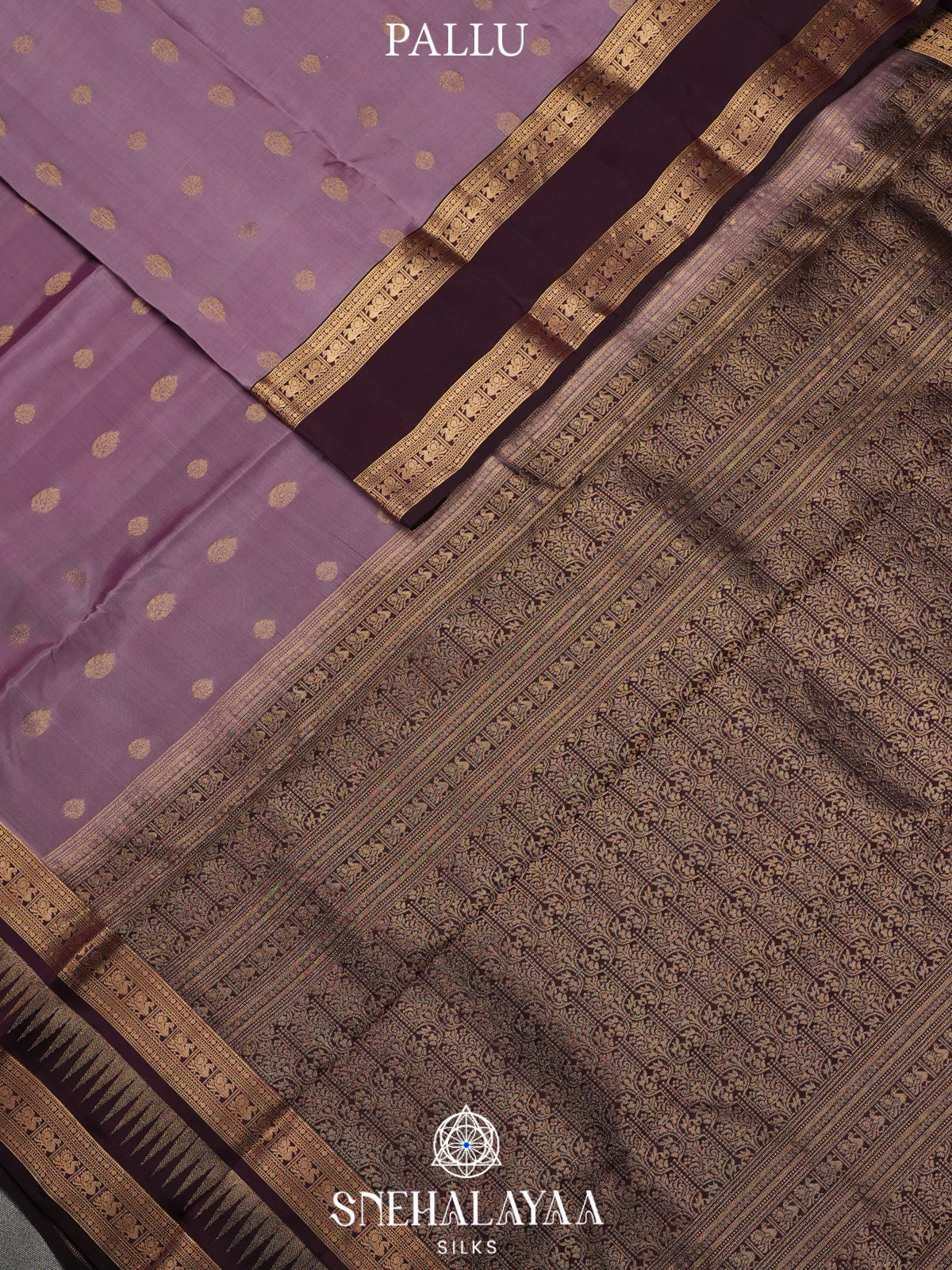 Lilac Kanjivaram Silk Saree