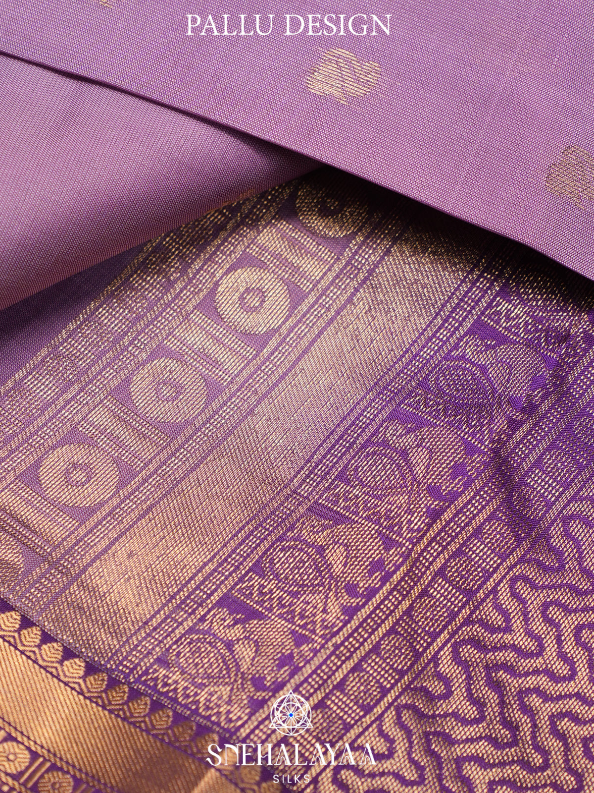 Lilac Kanjivaram Silk Saree