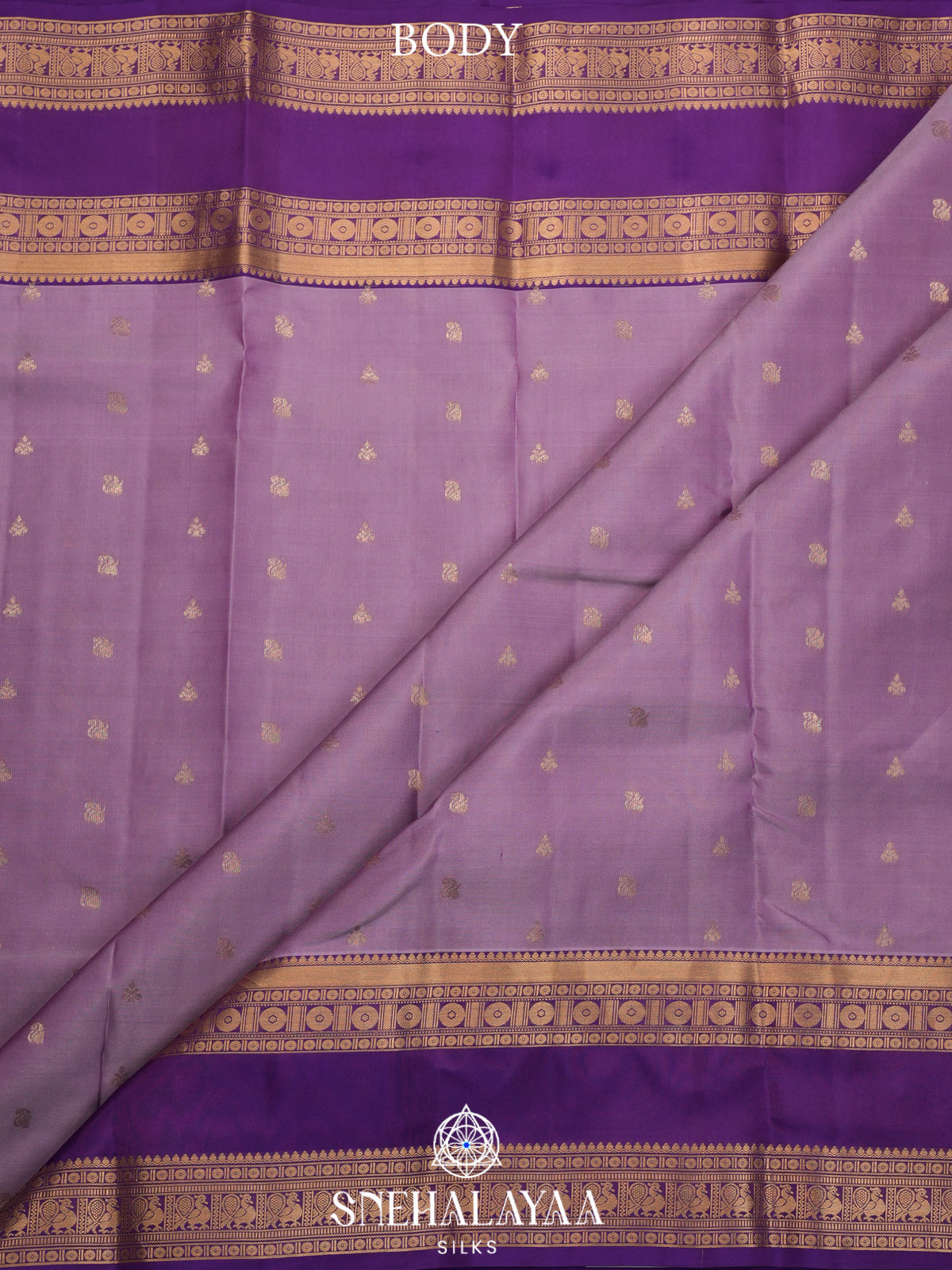 Lilac Kanjivaram Silk Saree