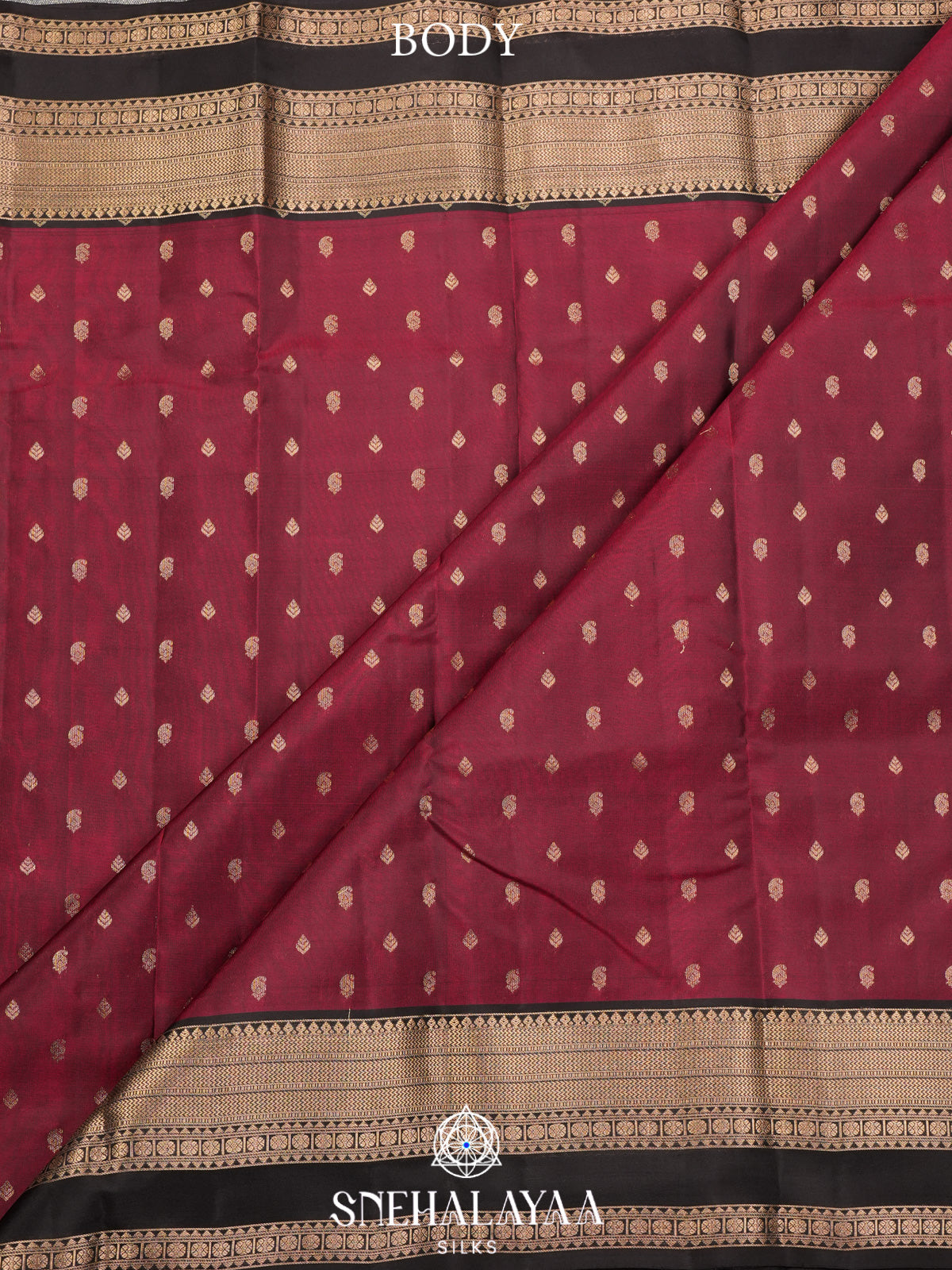 Maroon Kanjivaram Silk Saree