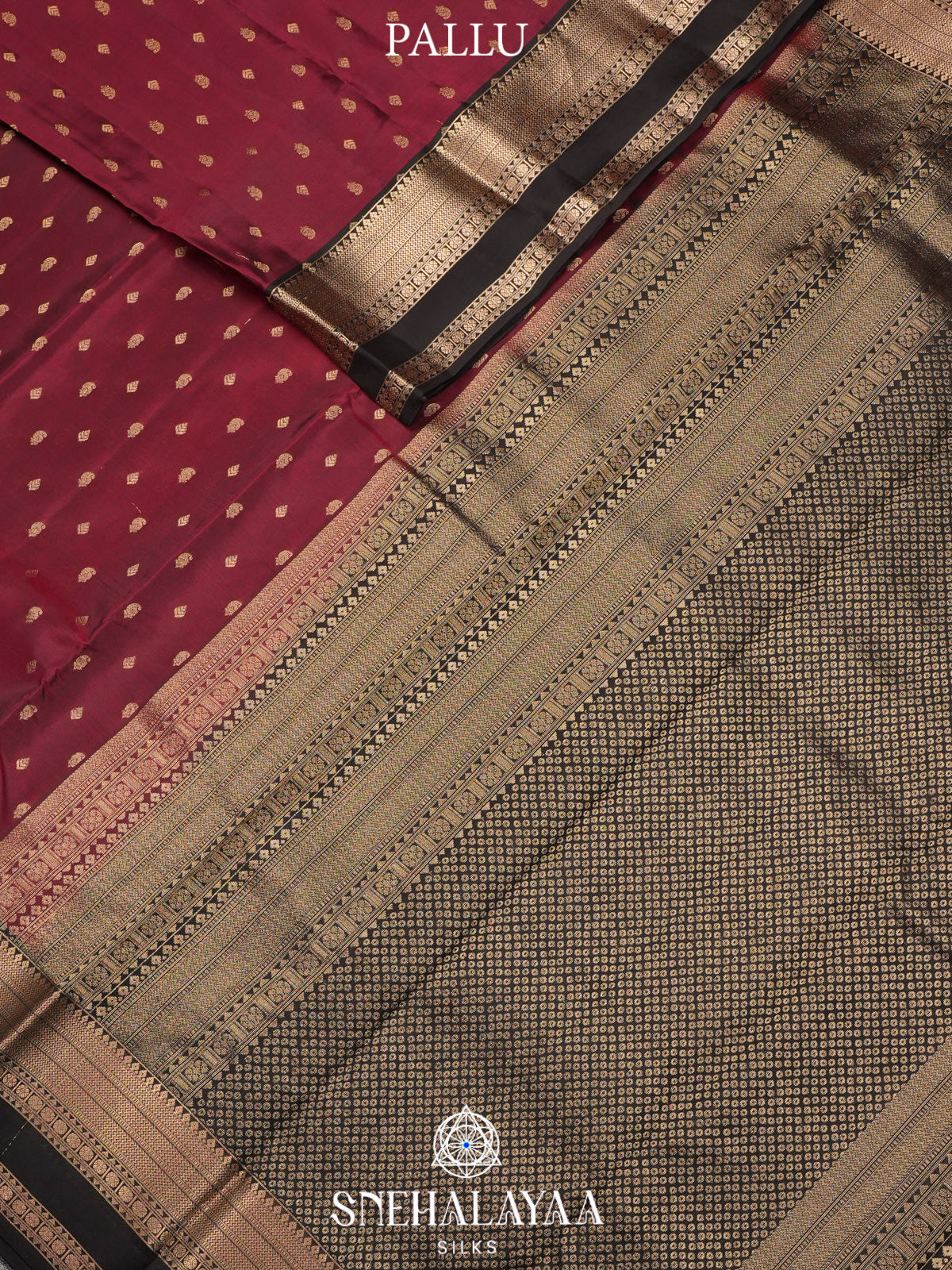 Maroon Kanjivaram Silk Saree