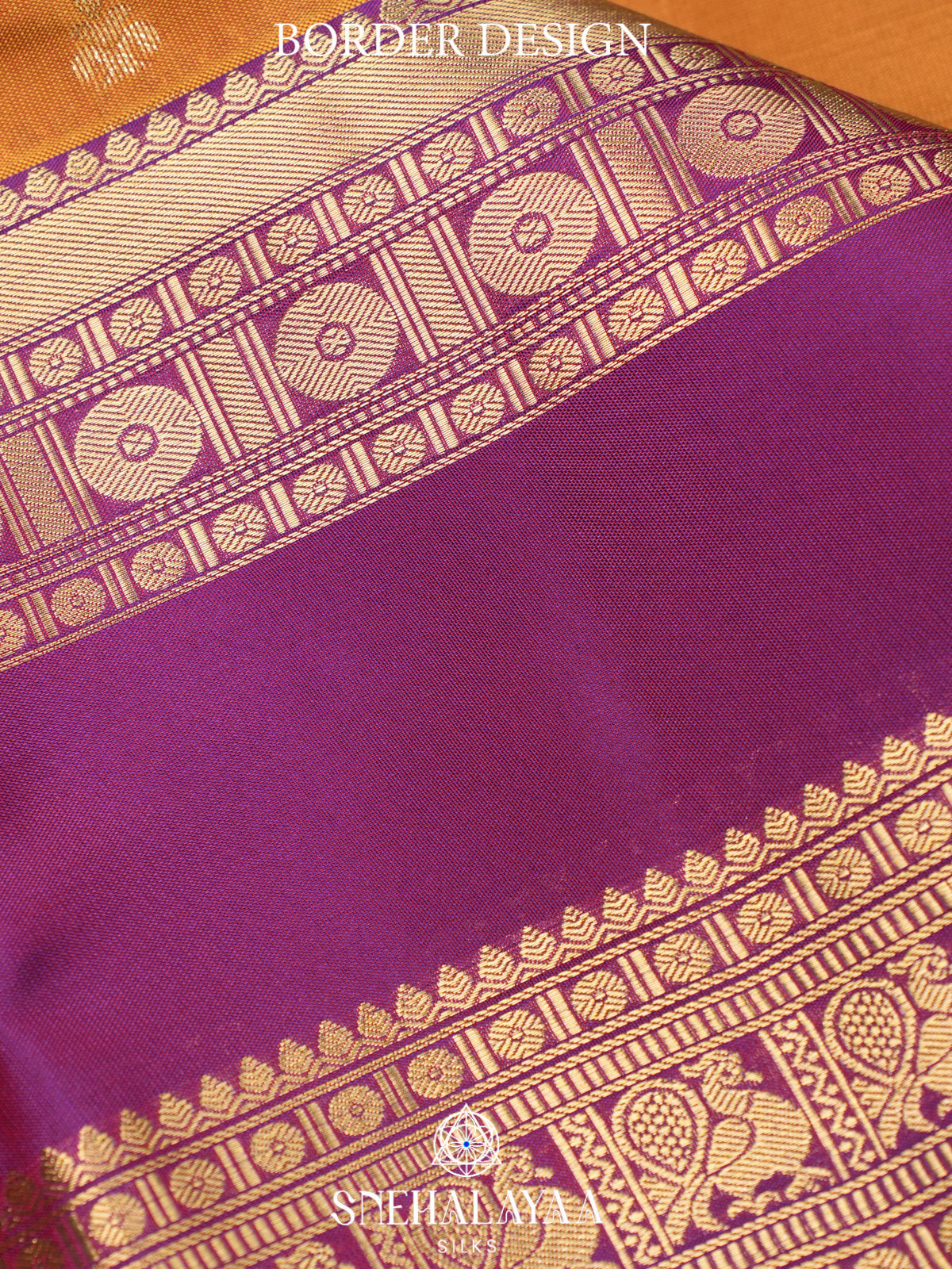 Orange Kanjivaram Silk Saree