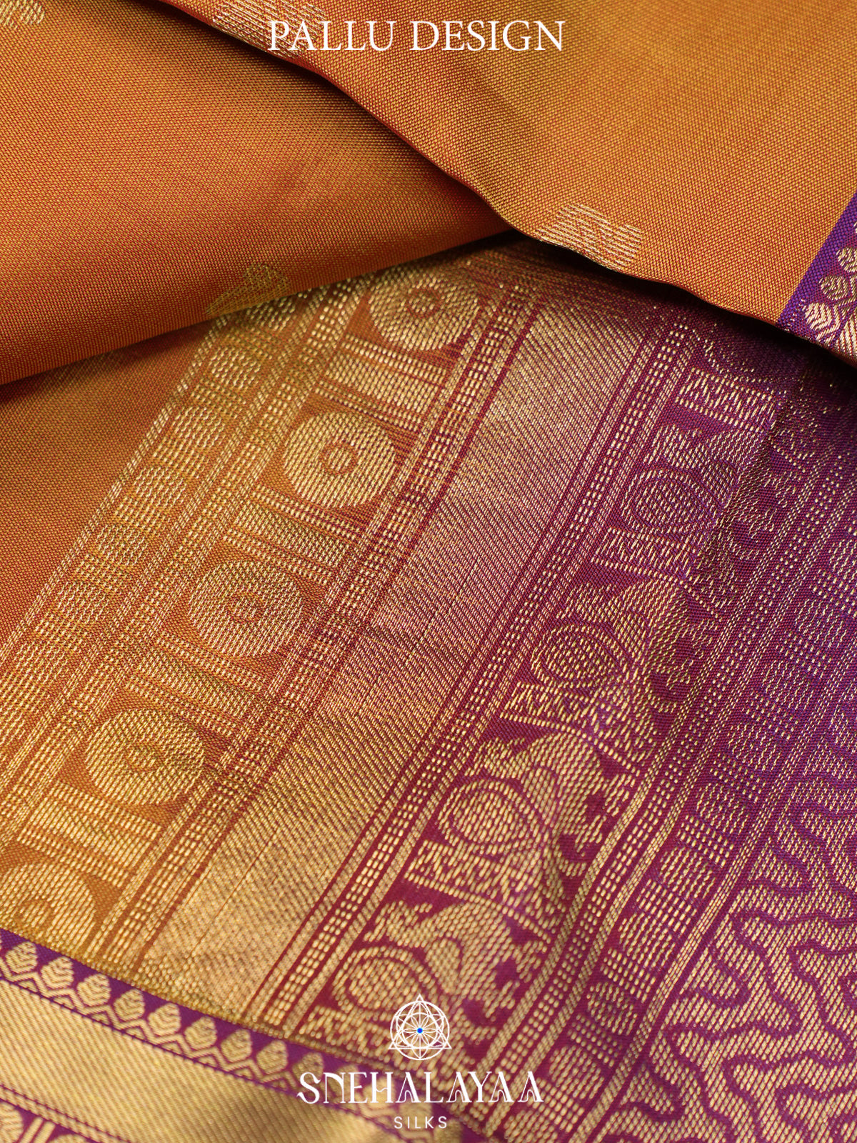 Orange Kanjivaram Silk Saree