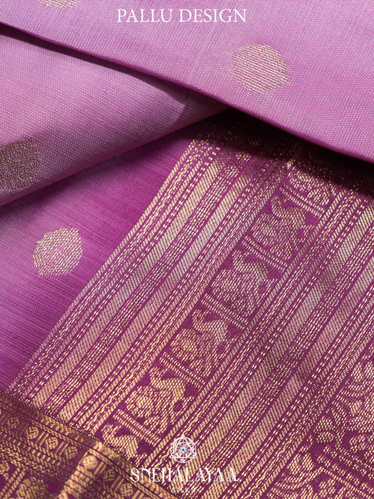 Lavender Kanjivaram Silk Saree