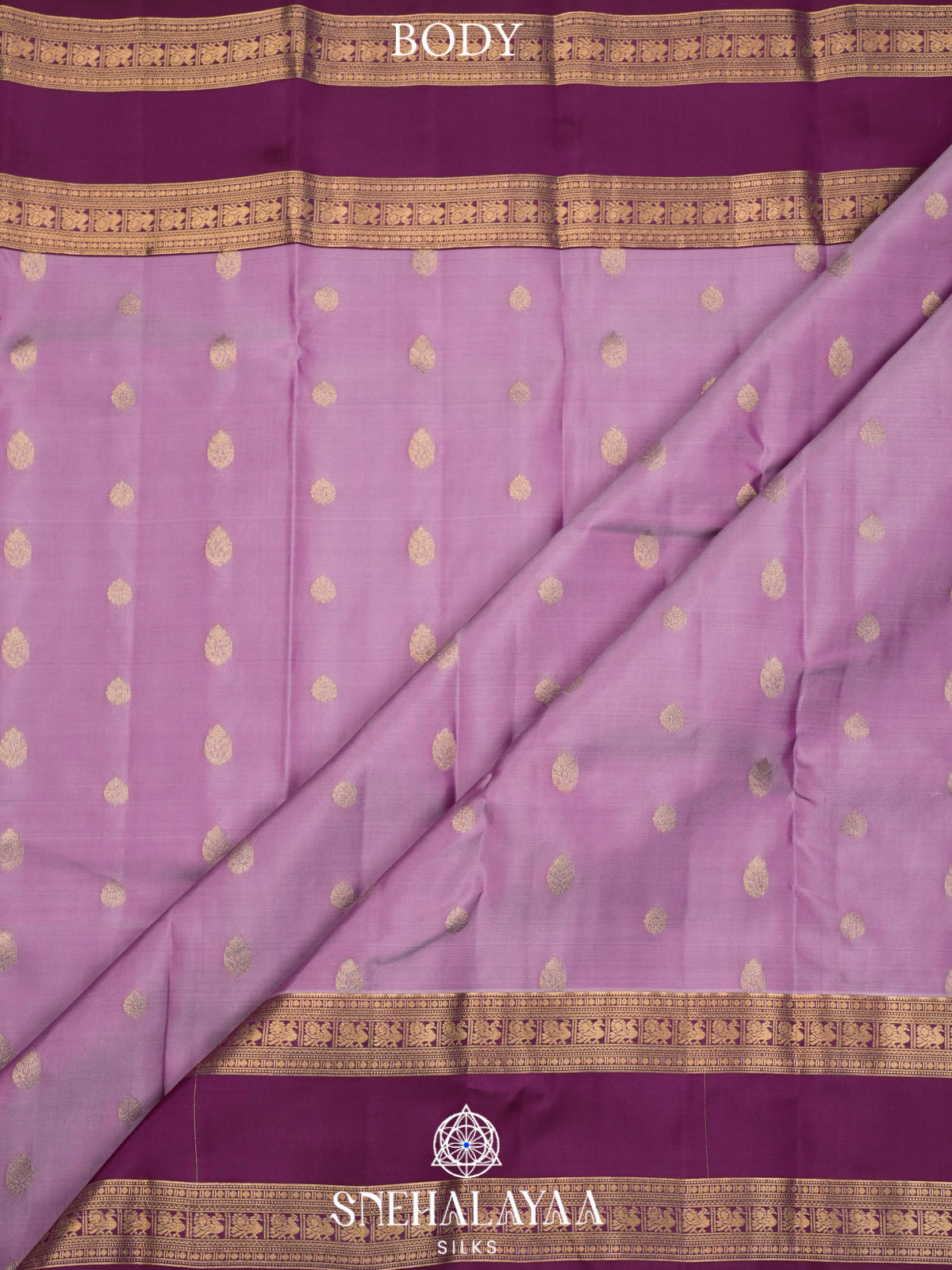 Lavender Kanjivaram Silk Saree