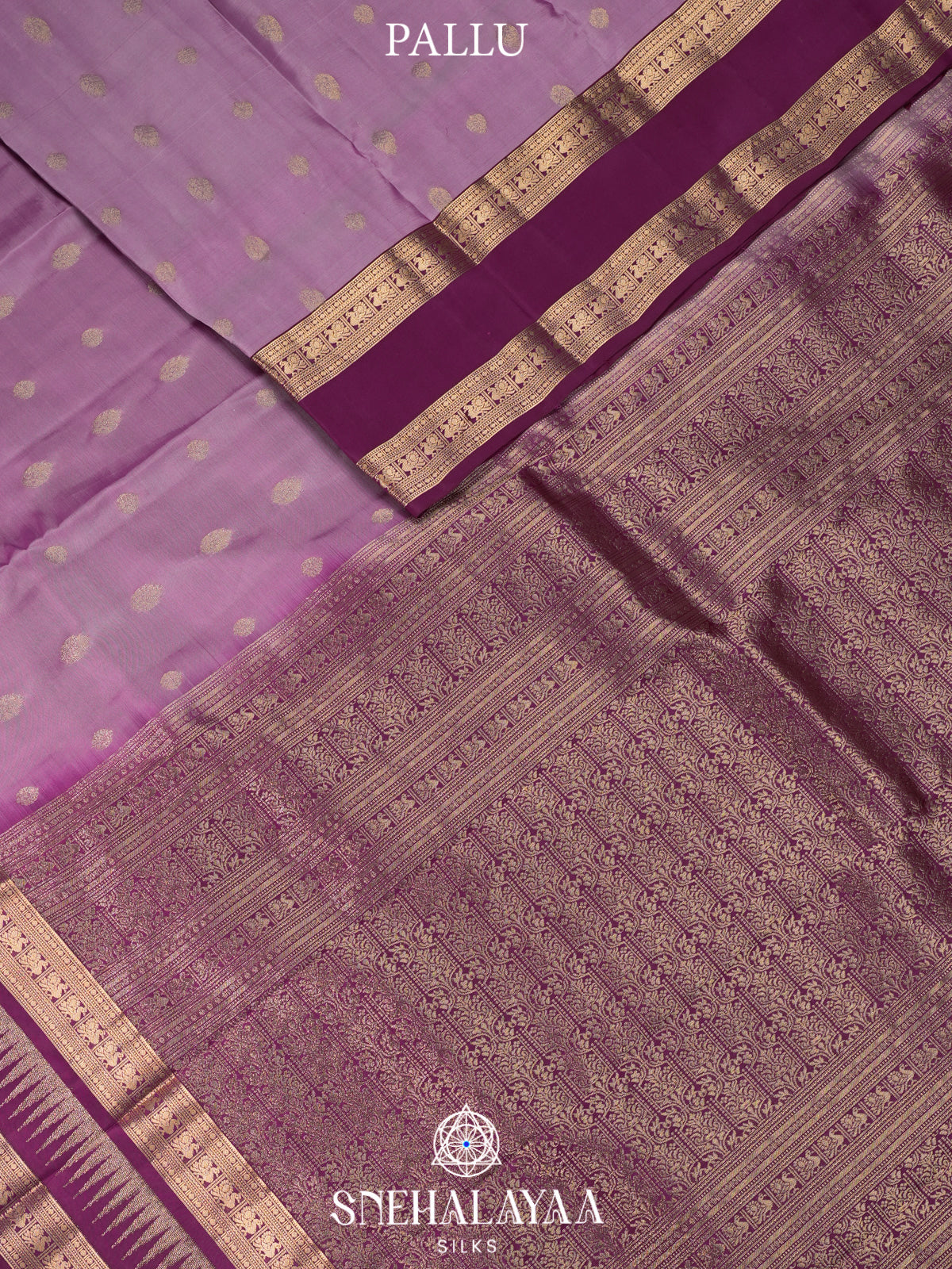 Lavender Kanjivaram Silk Saree