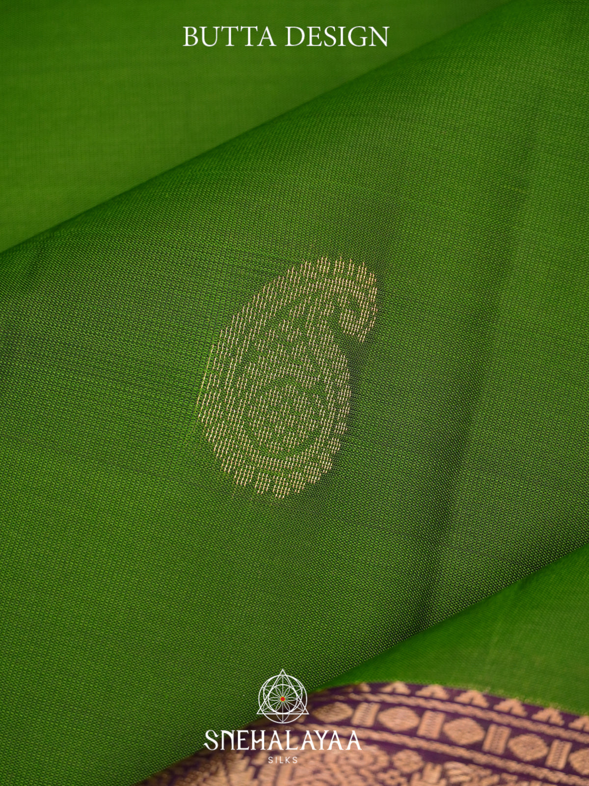 Parrot Green Soft Silk Saree