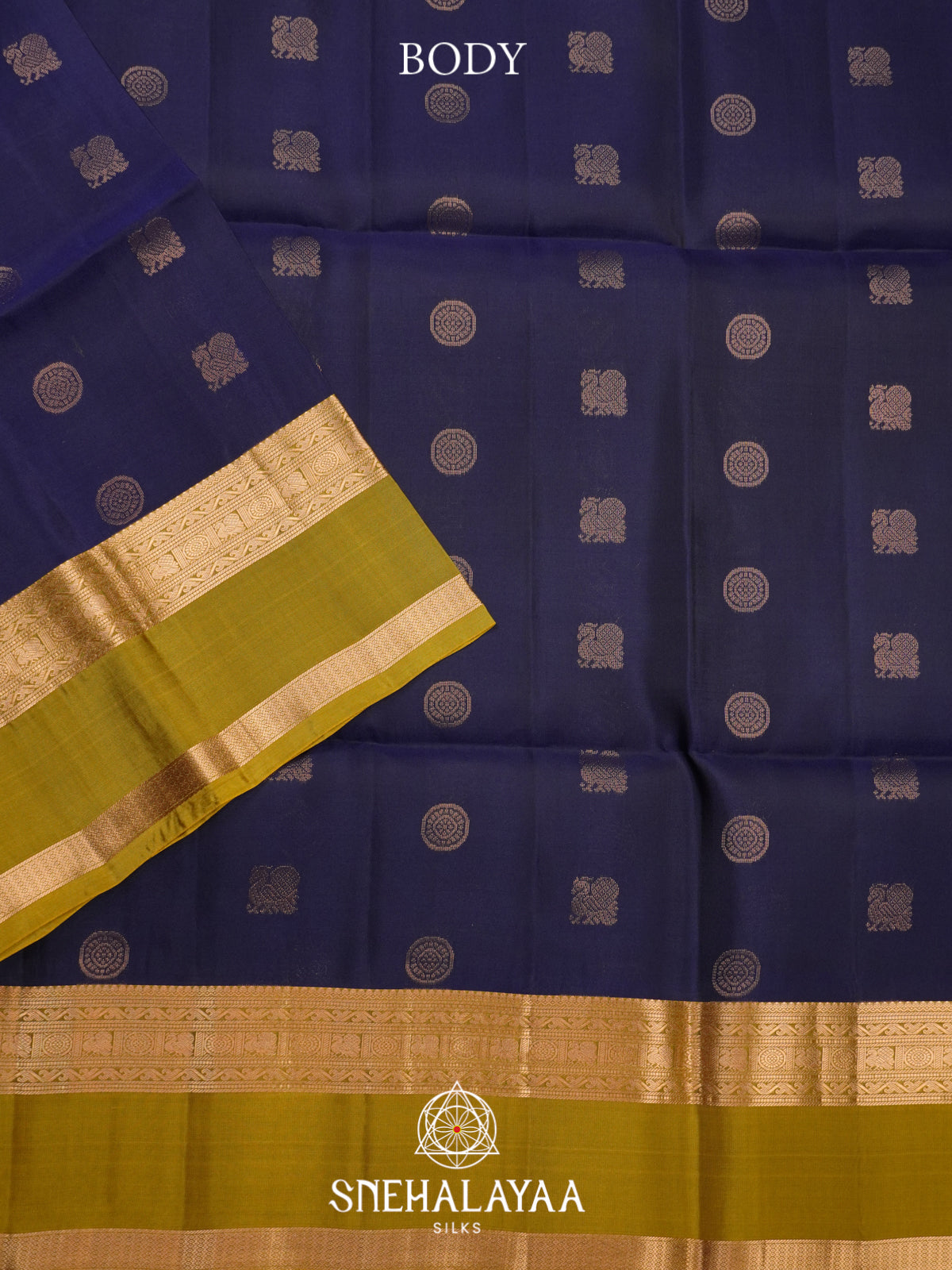 Navy Blue Soft Silk Saree