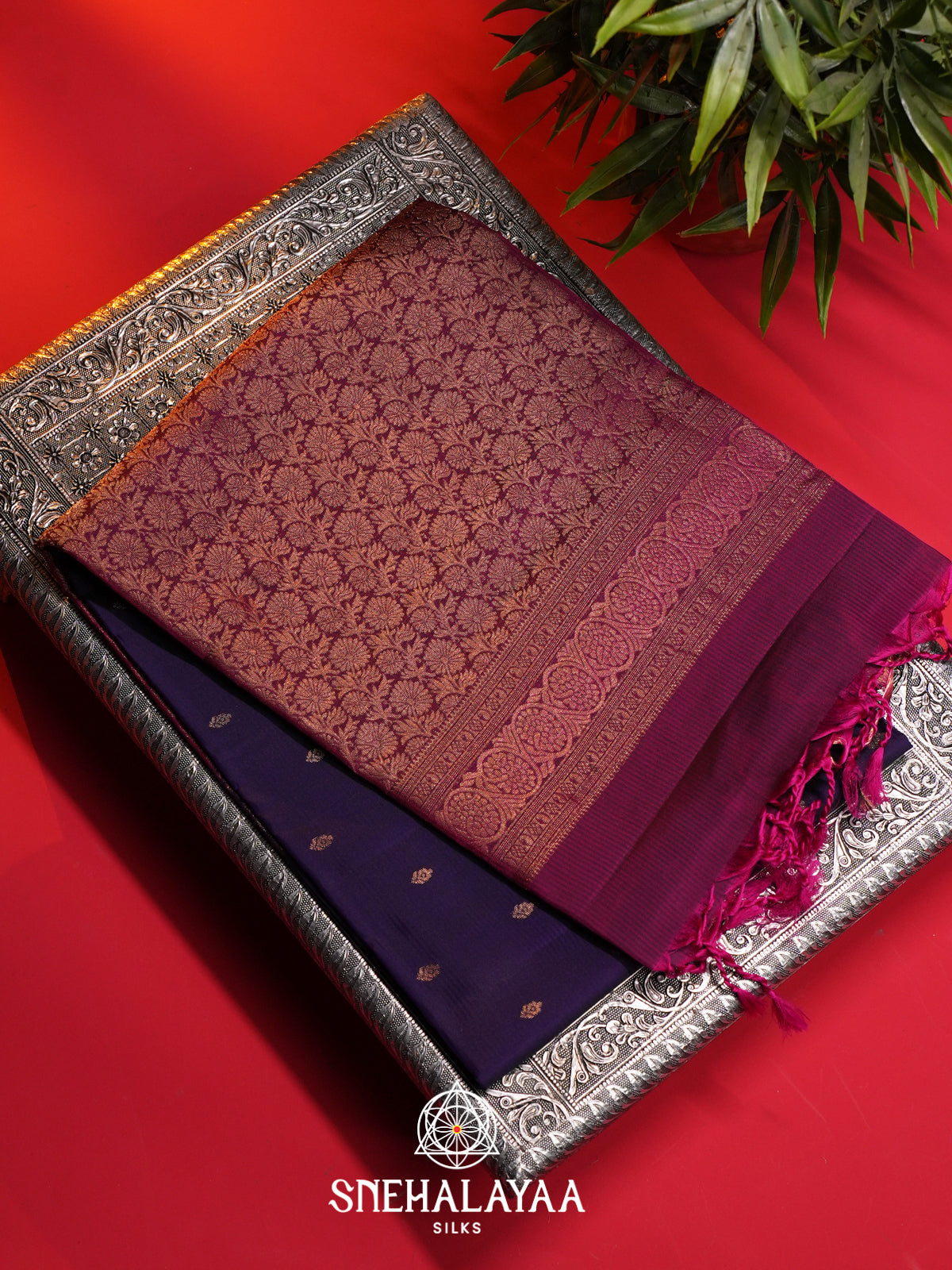 Purple Soft Silk Saree