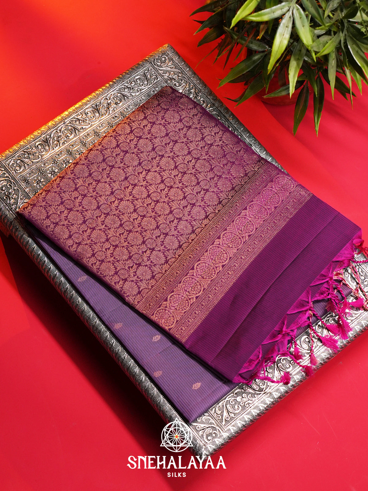 Mauve Soft Silk Saree