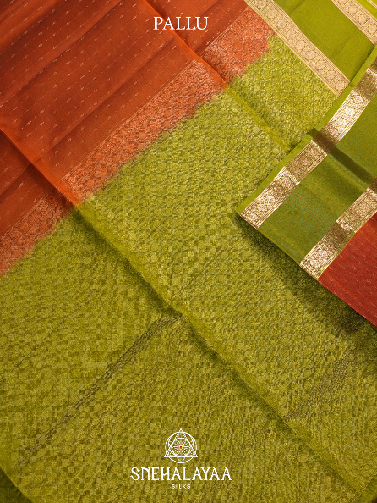 Rust Orange Soft Silk Saree