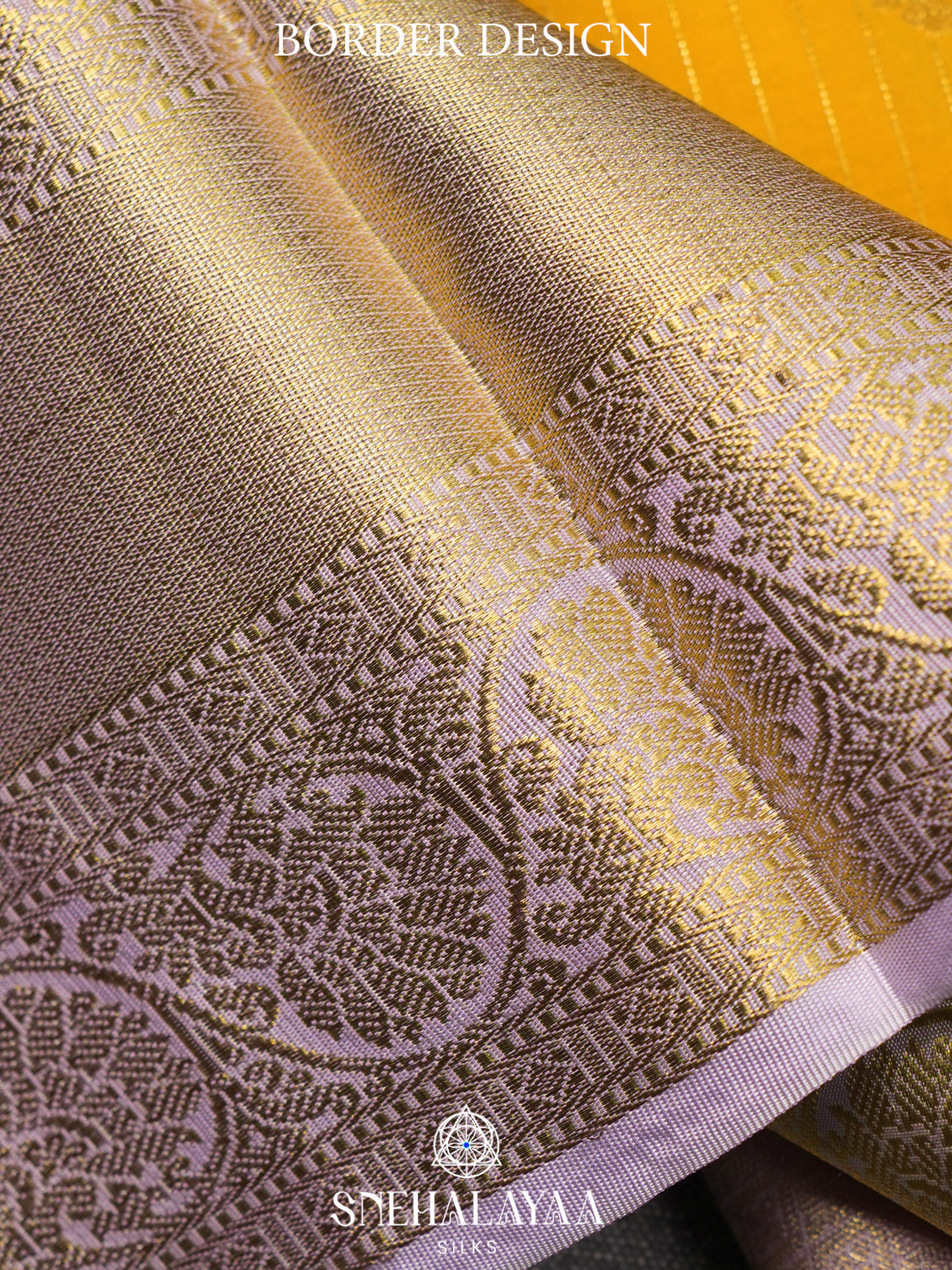 Mango Yellow Kanjivaram Silk Saree
