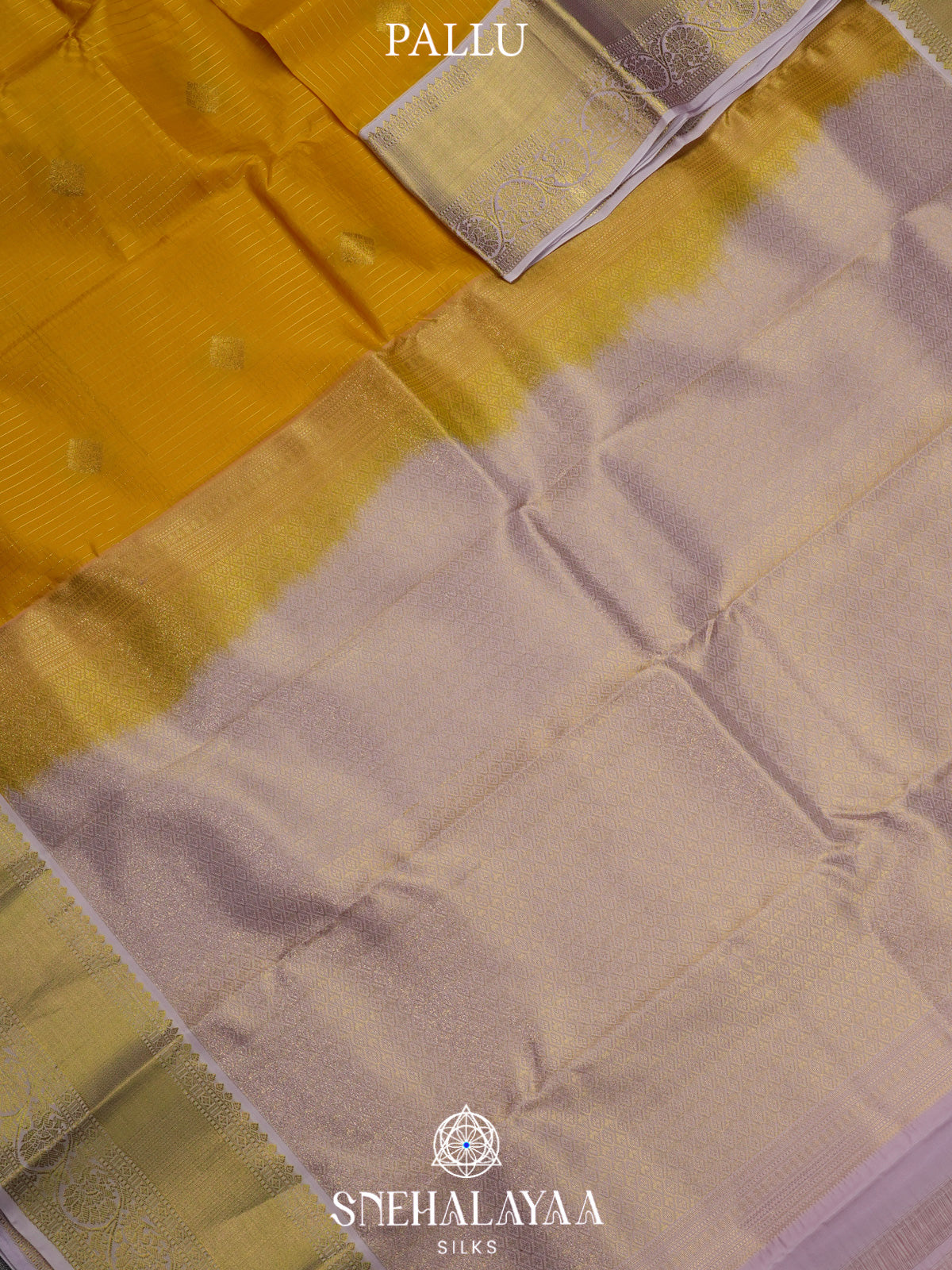 Mango Yellow Kanjivaram Silk Saree