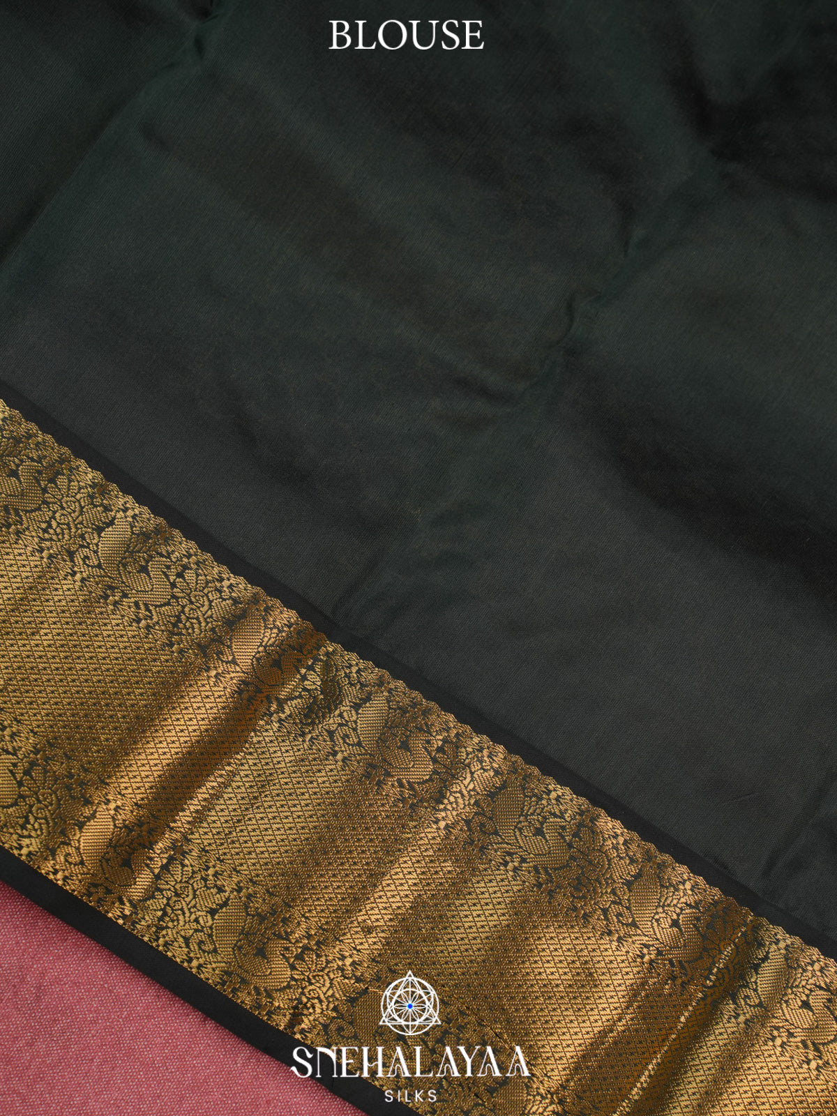 Coral Peach Kanjivaram Silk Saree