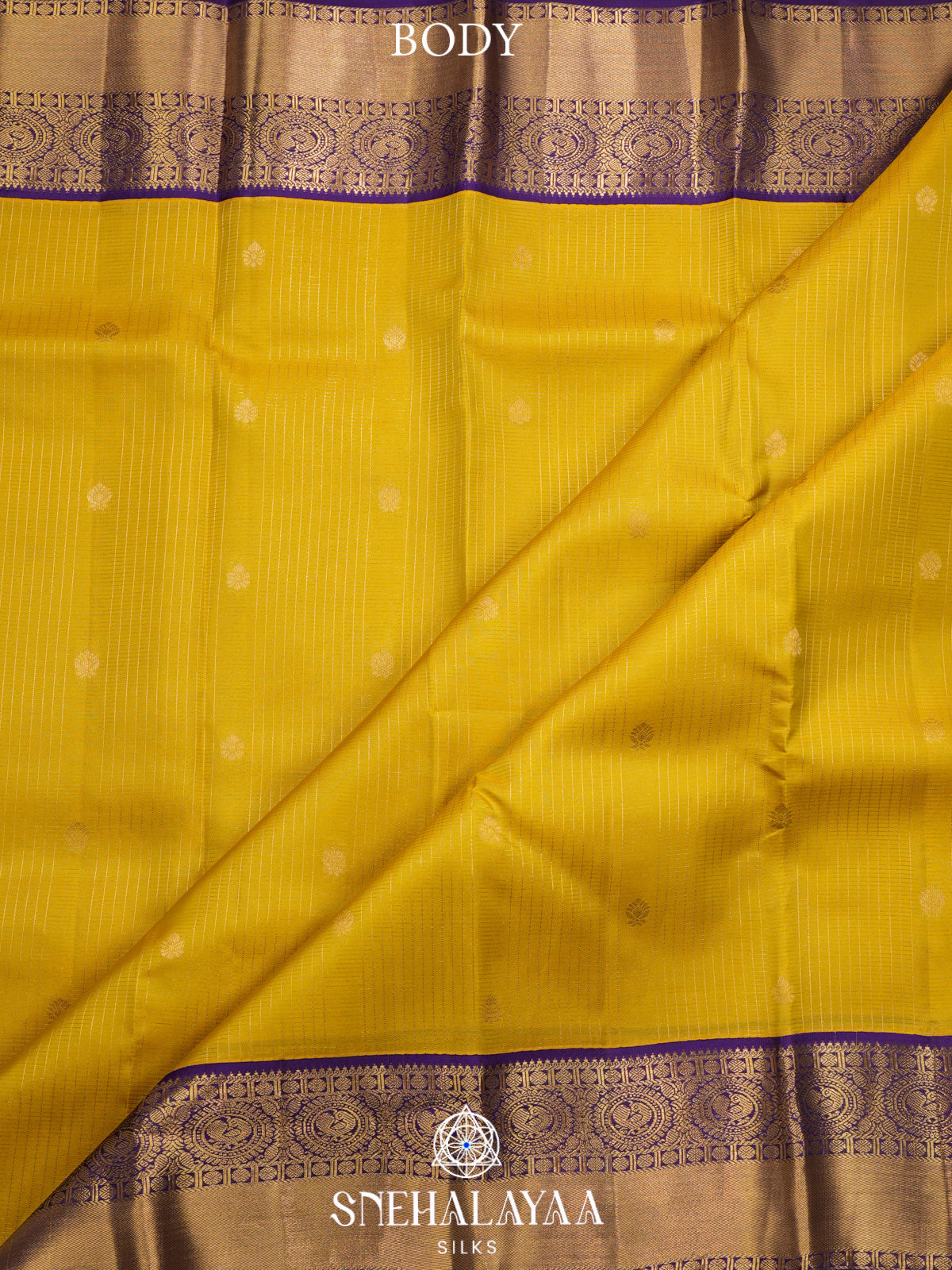 Yellow Kanjivaram Silk Saree