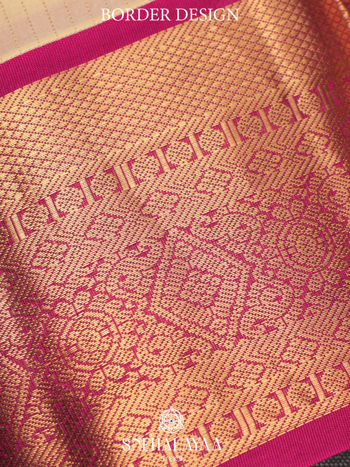 Cream Kanjivaram Silk Saree
