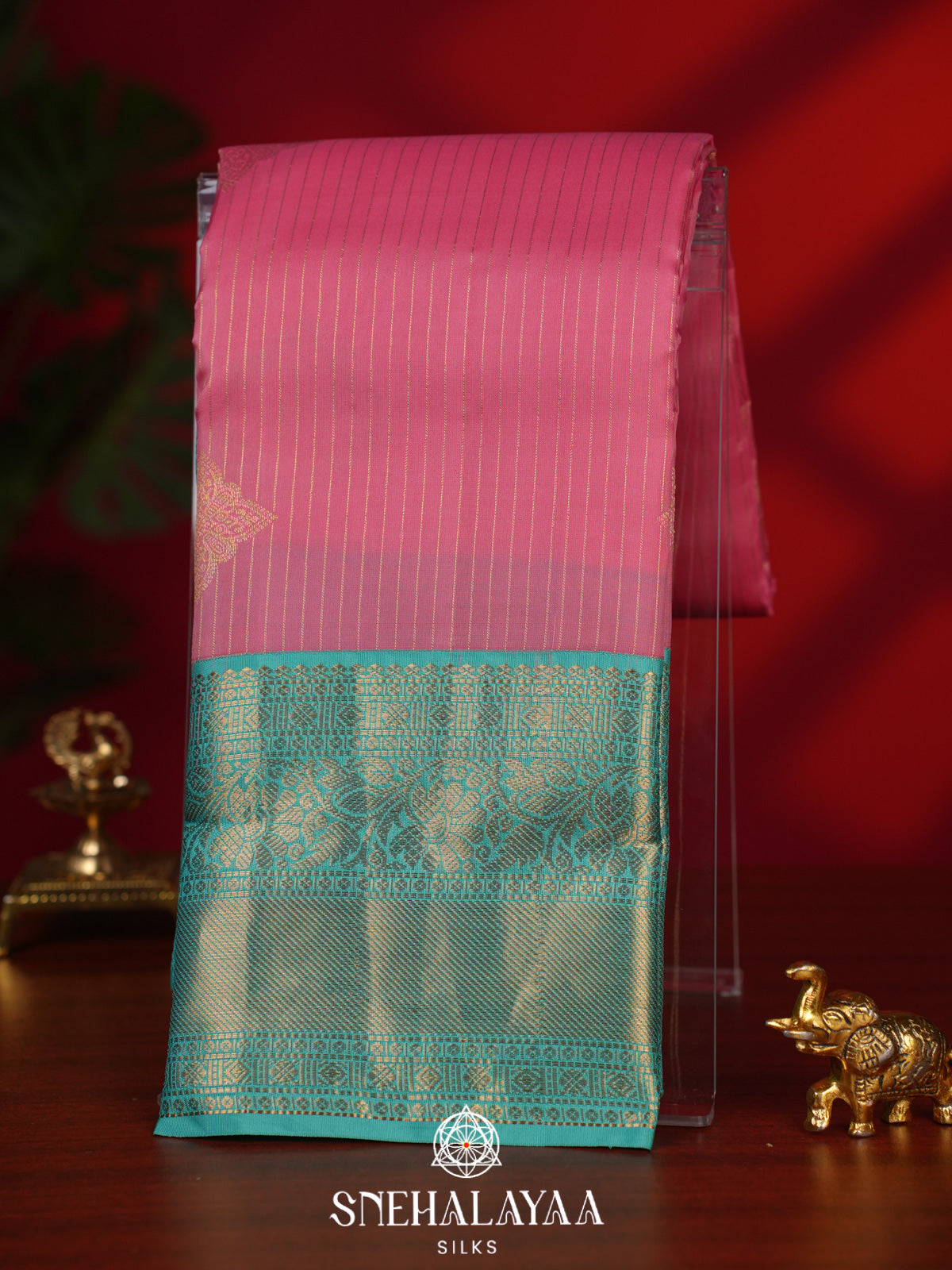 Pink Kanjivaram Silk Saree