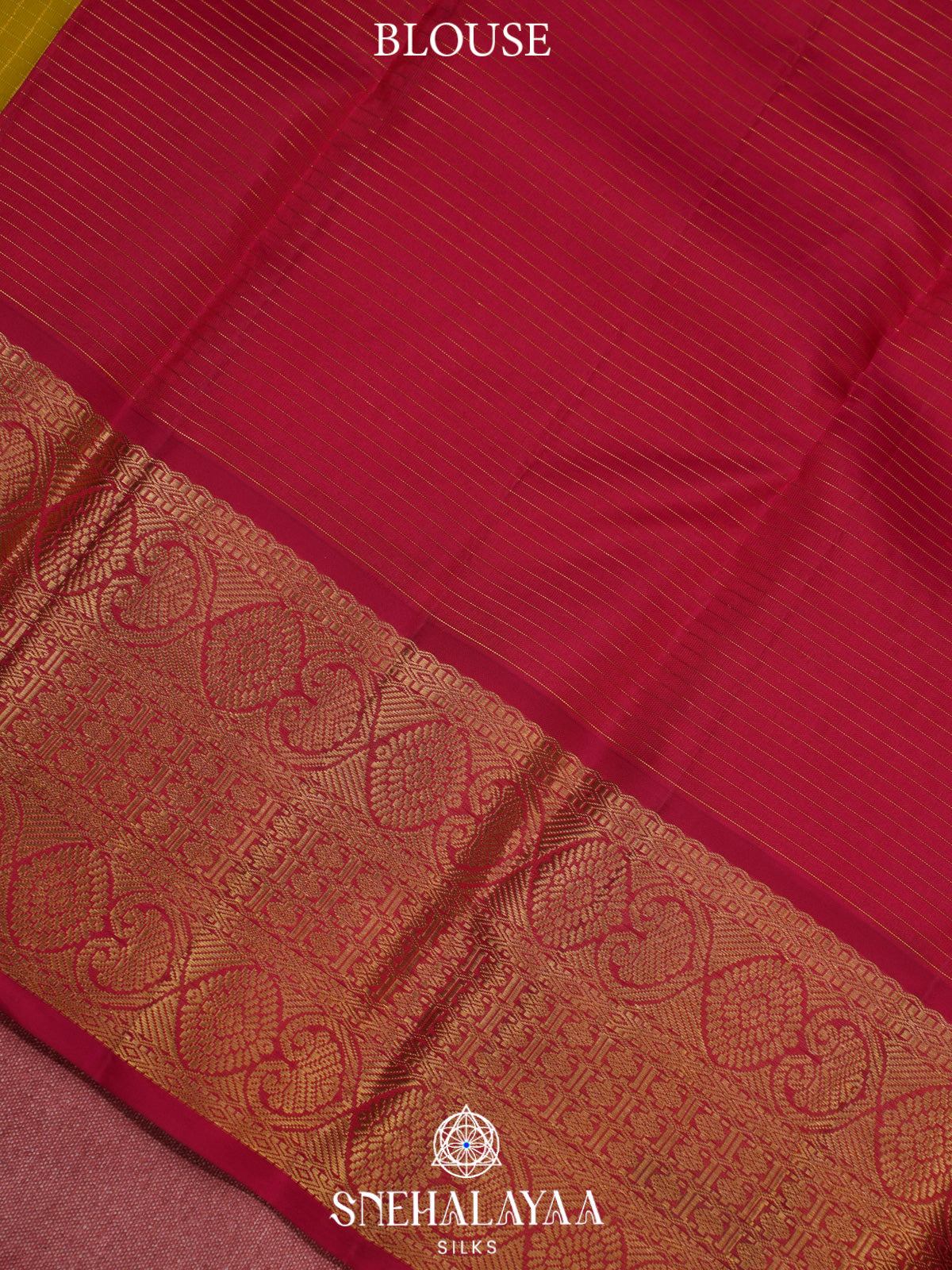 Lemon Yellow Kanjivaram Silk Saree