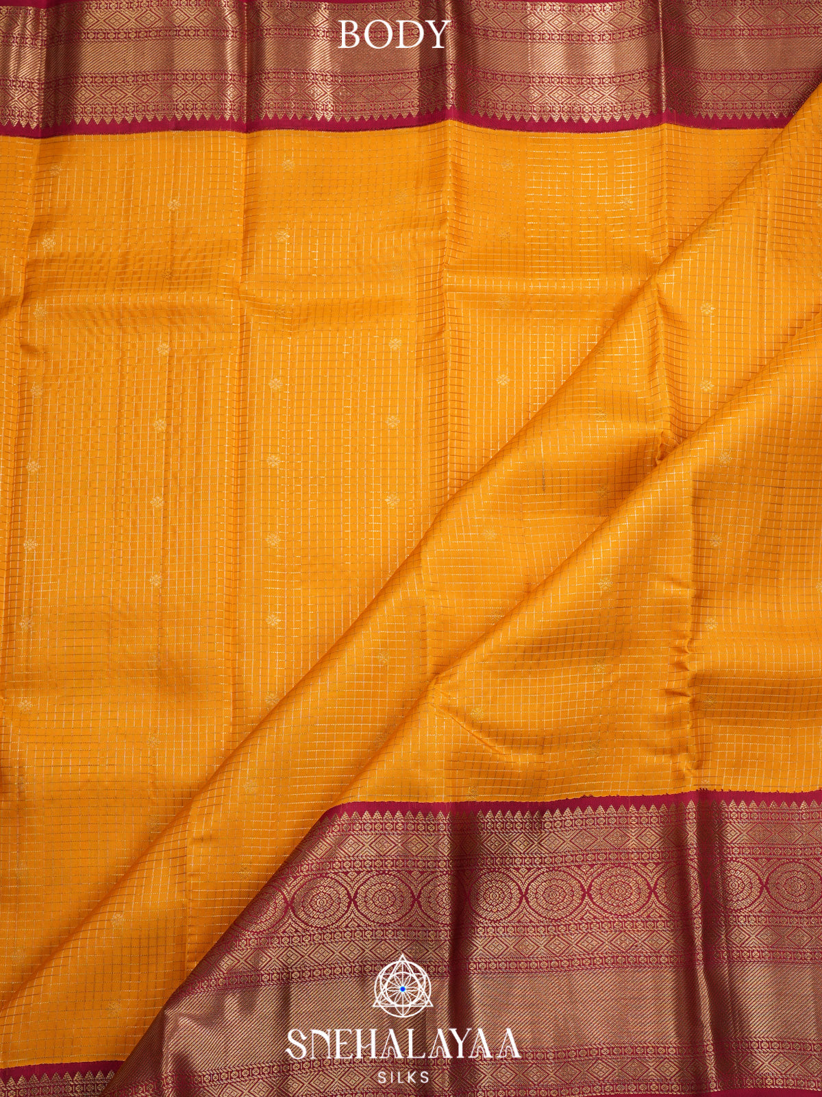 Mango Yellow Kanjivaram Silk Saree