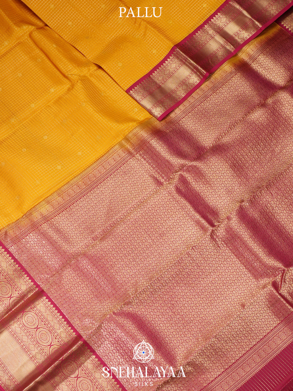 Mango Yellow Kanjivaram Silk Saree