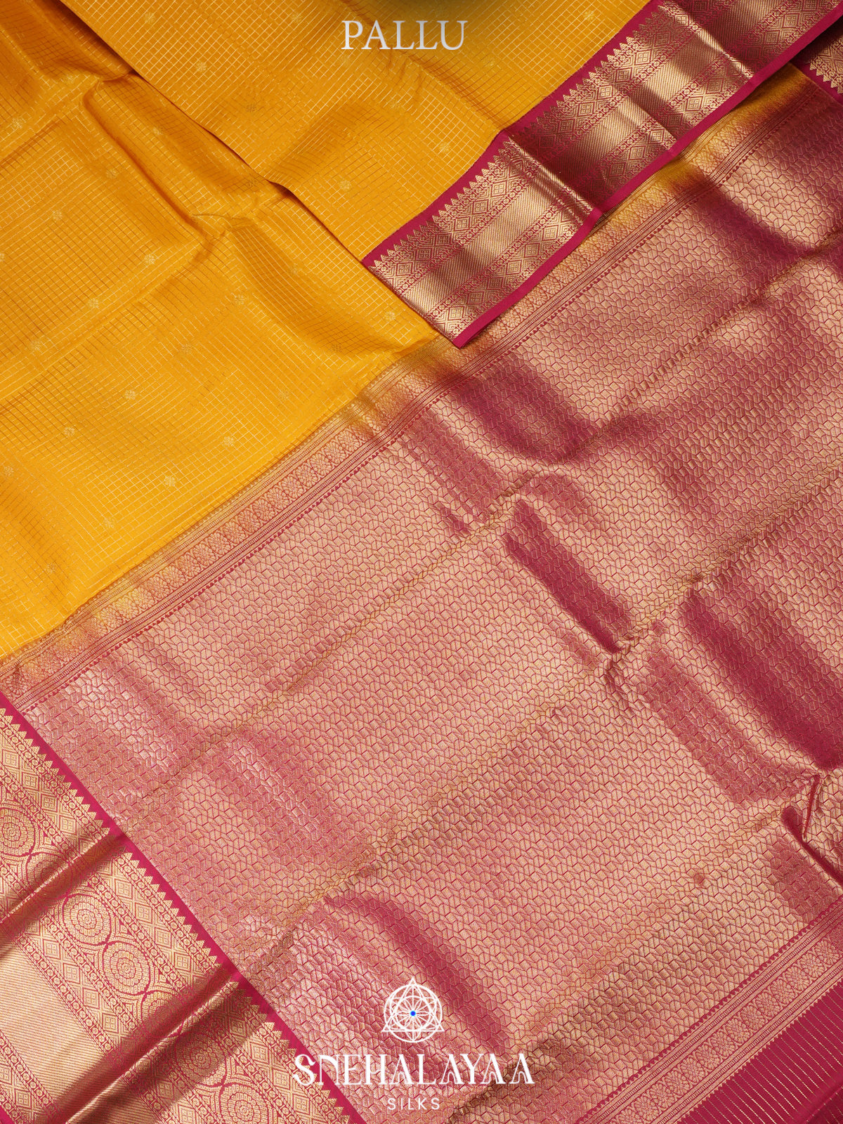 Mango Yellow Kanjivaram Silk Saree