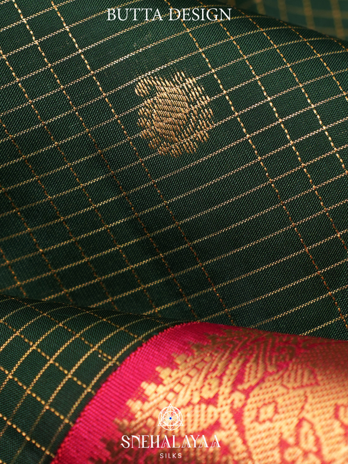 Forest Green Kanjivaram Silk Saree