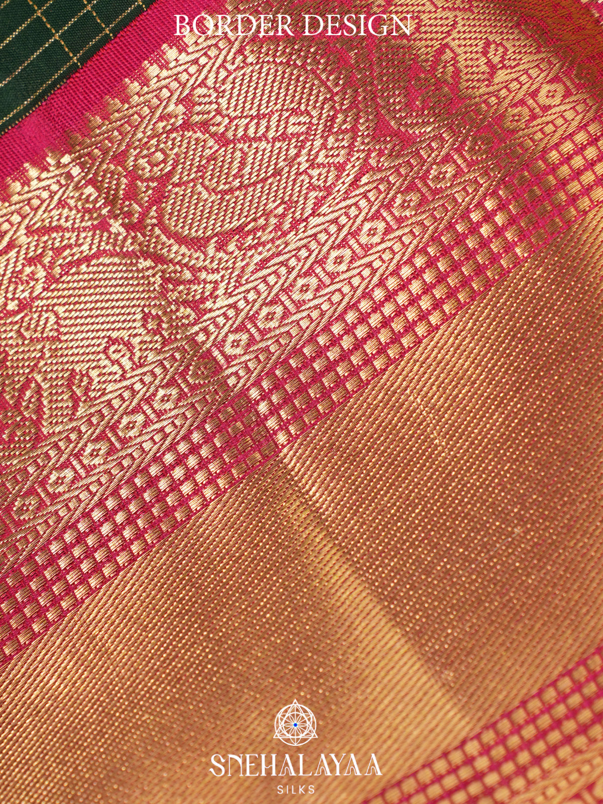Forest Green Kanjivaram Silk Saree