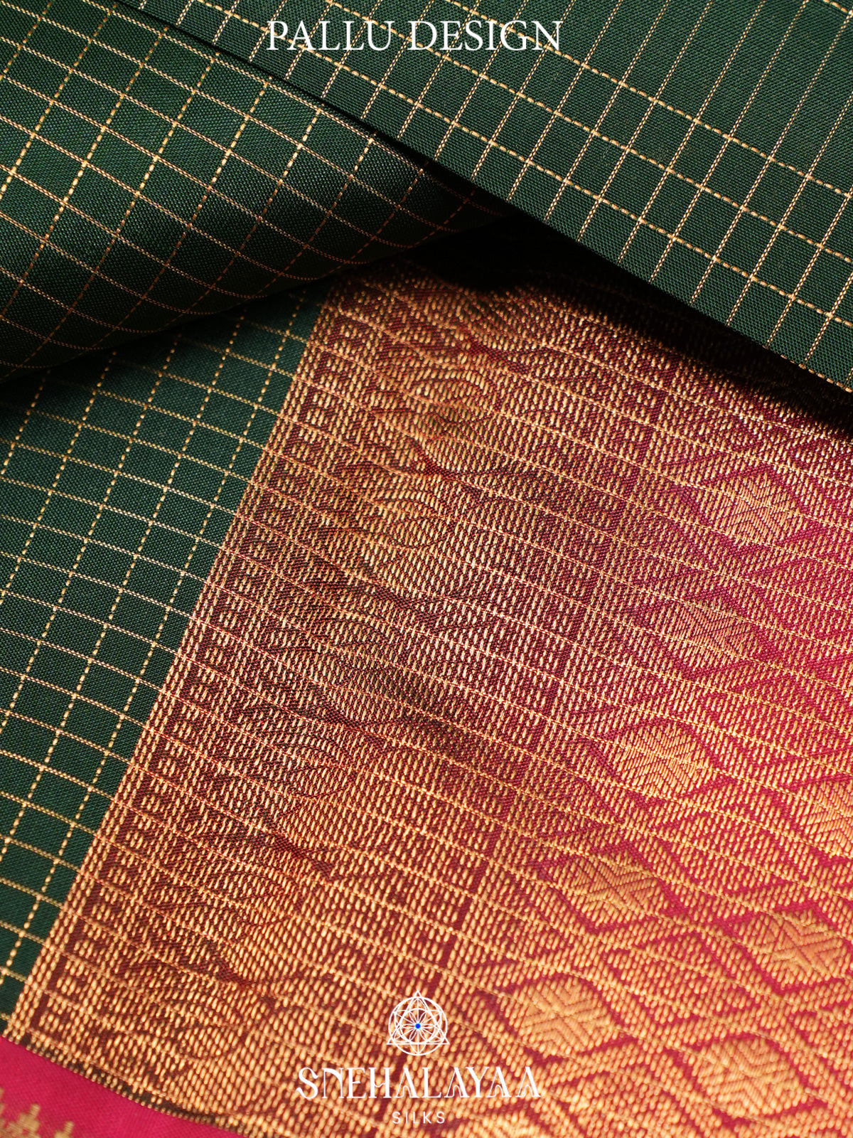 Forest Green Kanjivaram Silk Saree