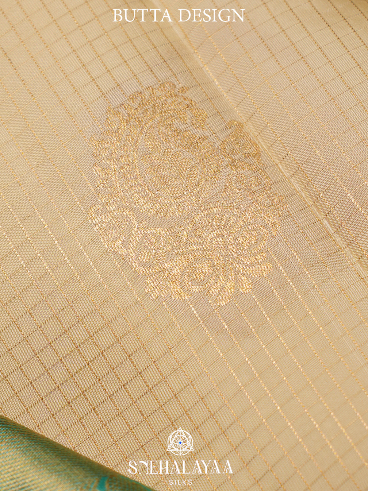 Cream Kanjivaram Silk Saree