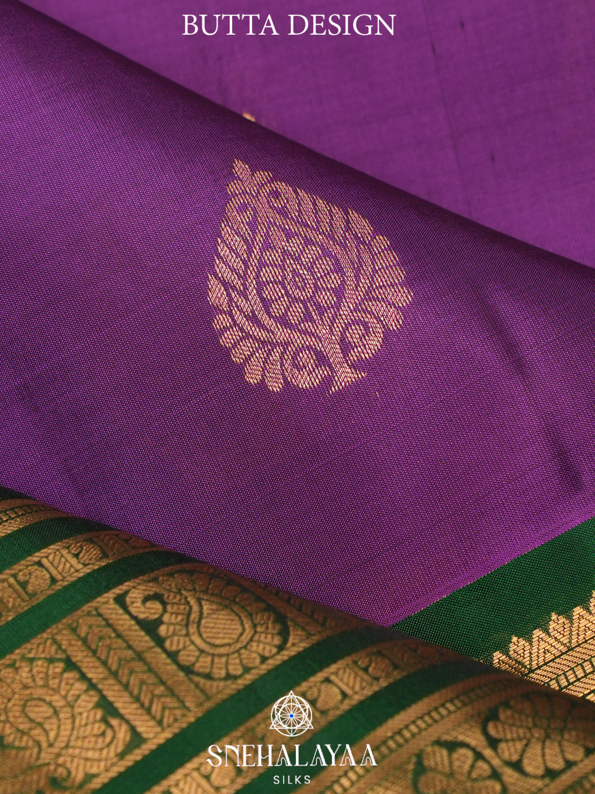 Violet Kanjivaram Silk Saree