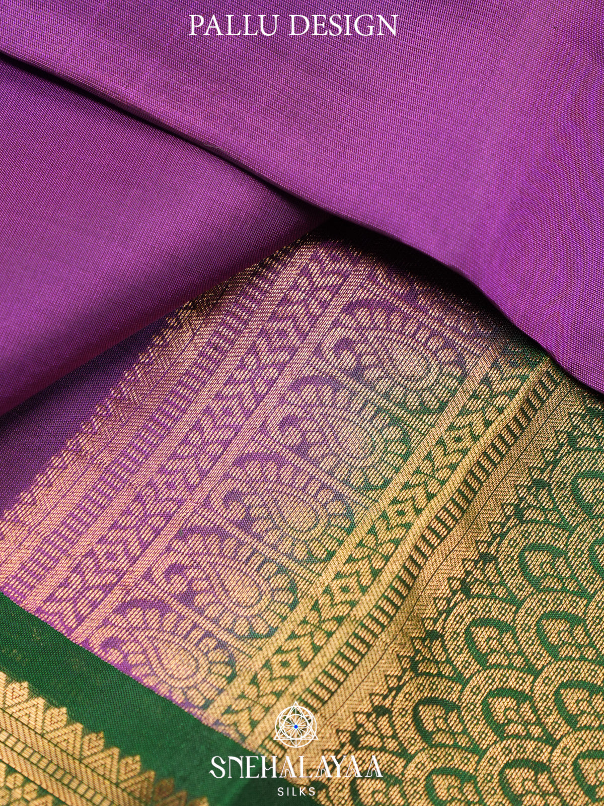 Violet Kanjivaram Silk Saree
