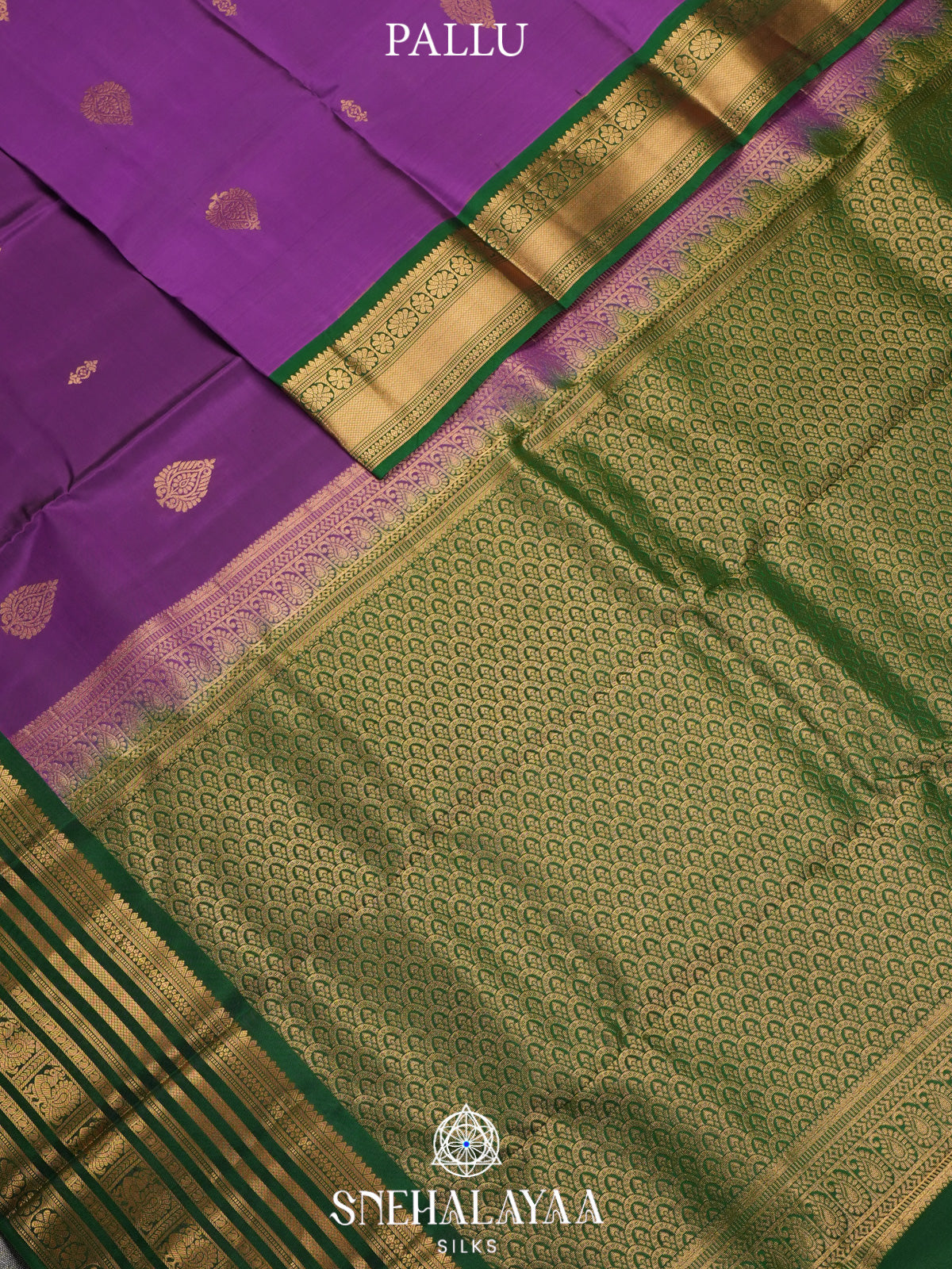 Violet Kanjivaram Silk Saree