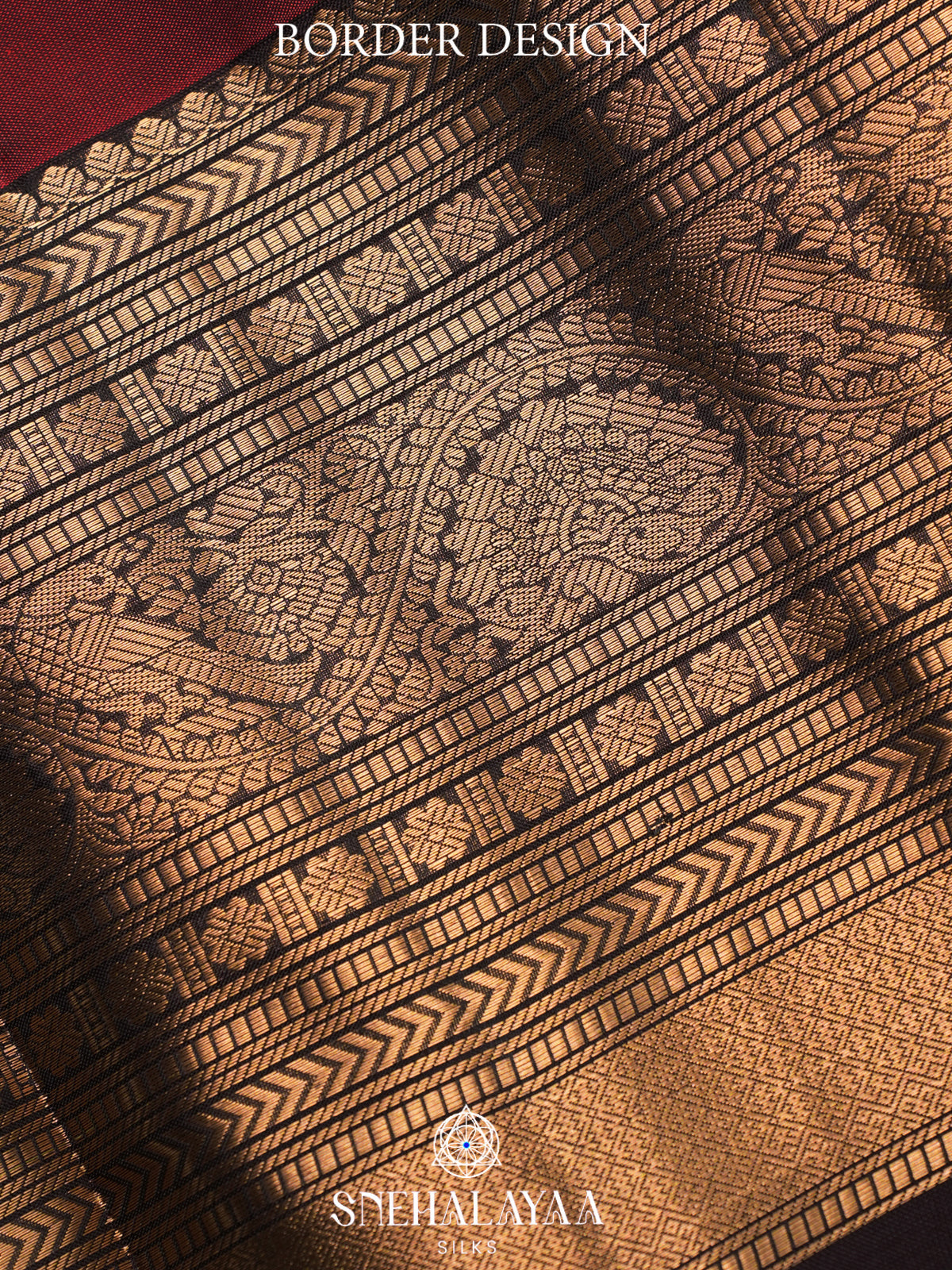 Maroon Kanjivaram Silk Saree