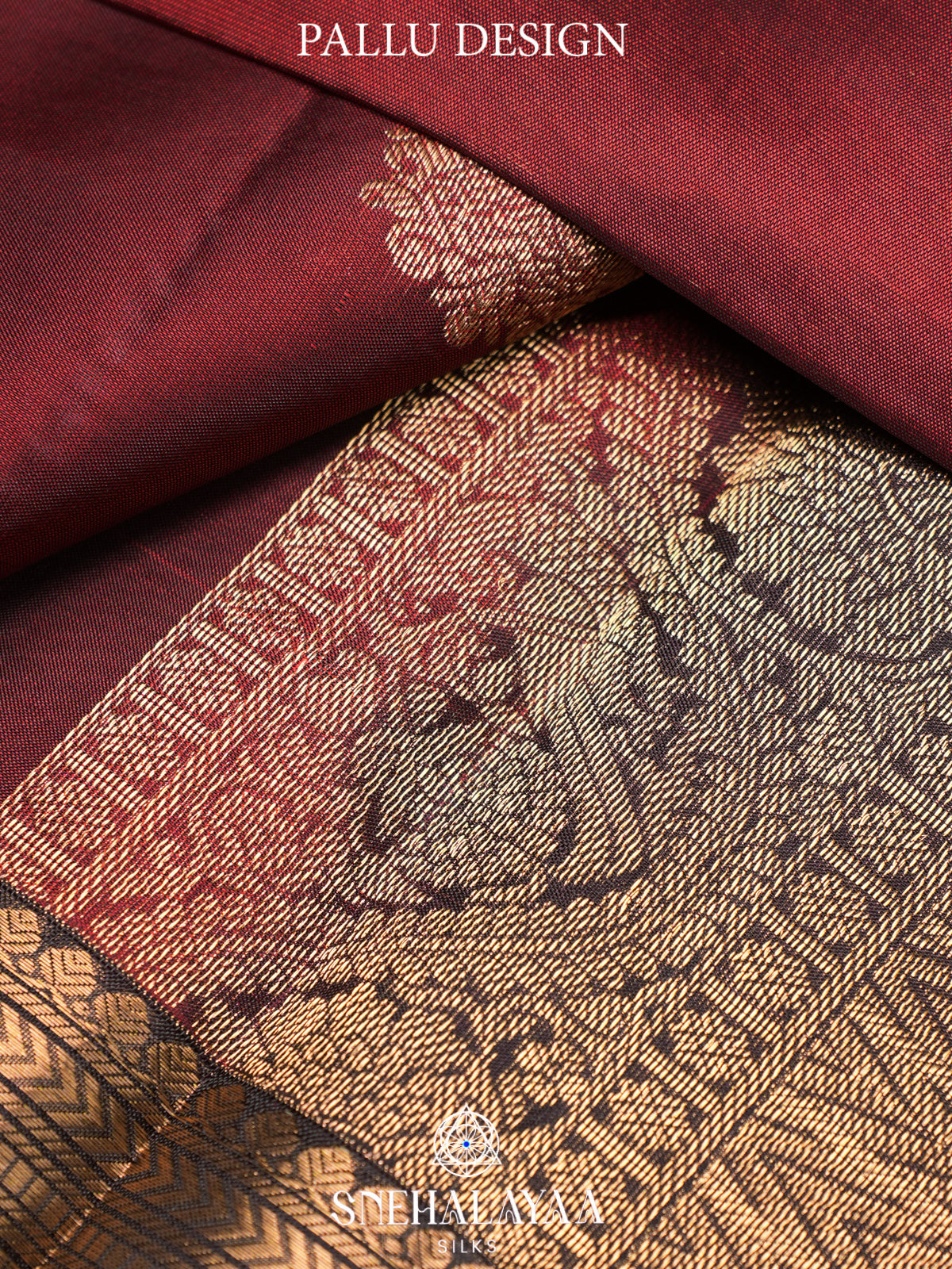 Maroon Kanjivaram Silk Saree