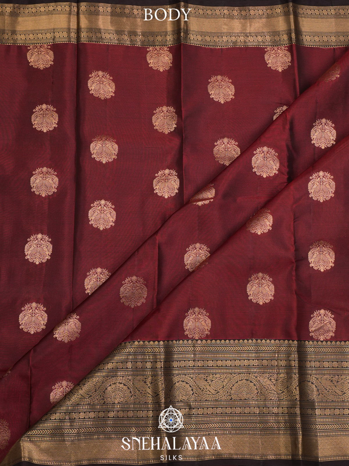 Maroon Kanjivaram Silk Saree