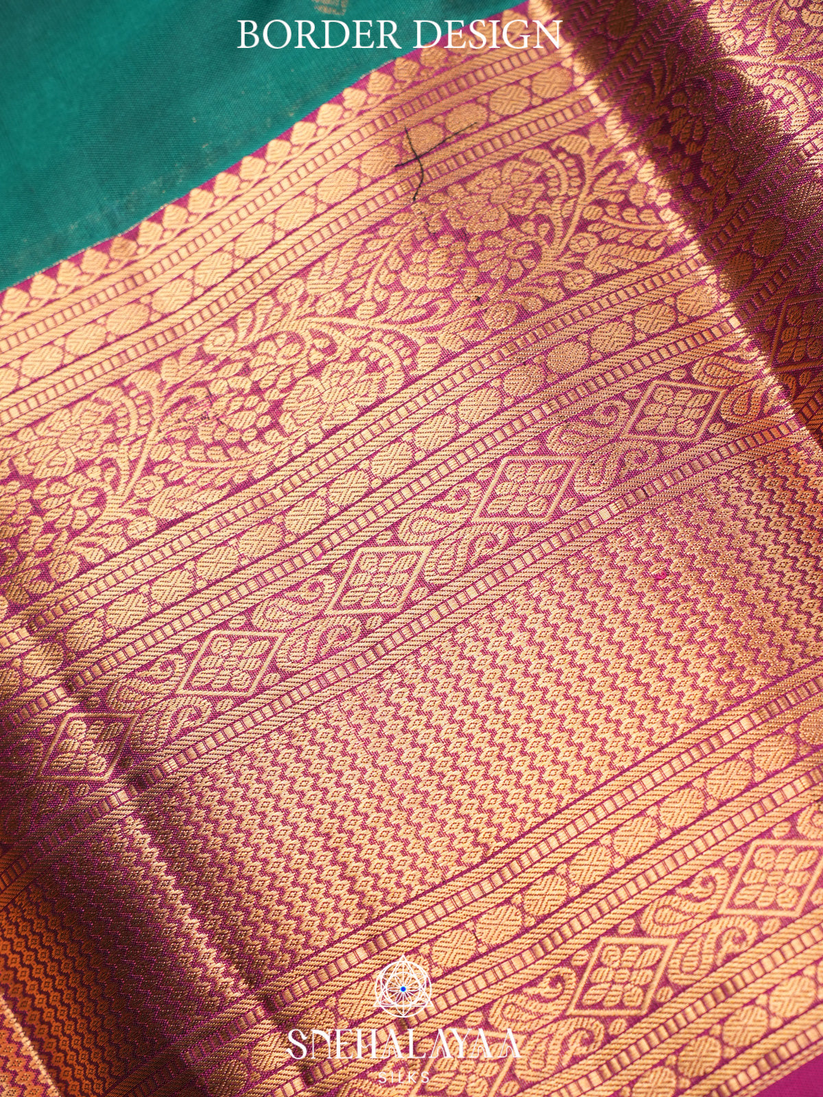 Teal Green Kanjivaram Silk Saree