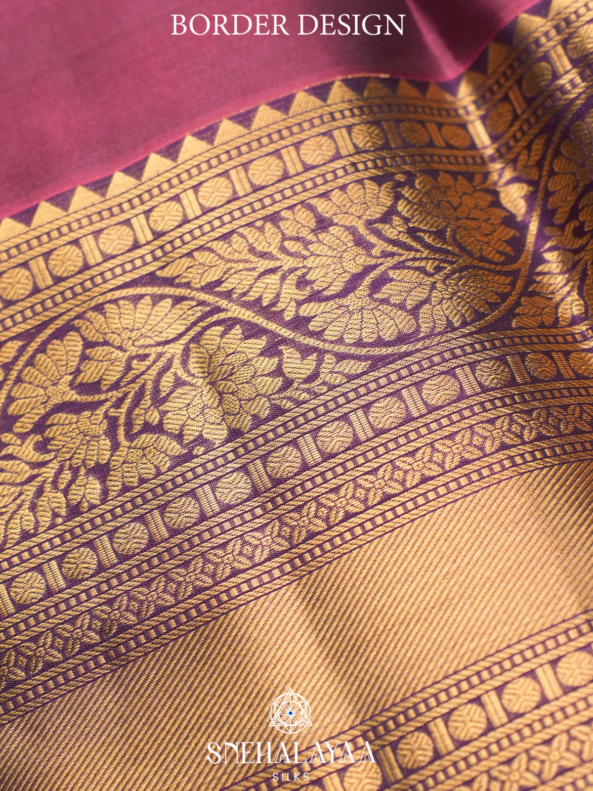 Mauve Pink Kanjivaram Silk Saree