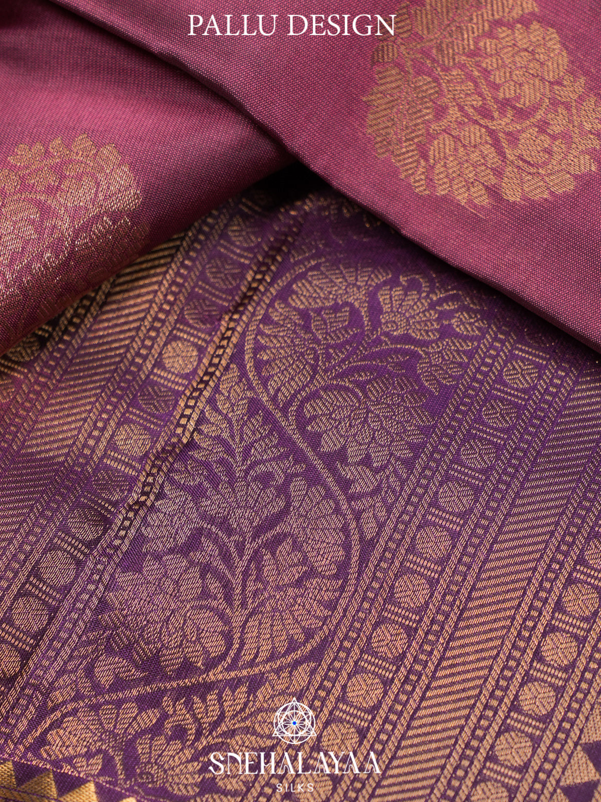 Mauve Pink Kanjivaram Silk Saree