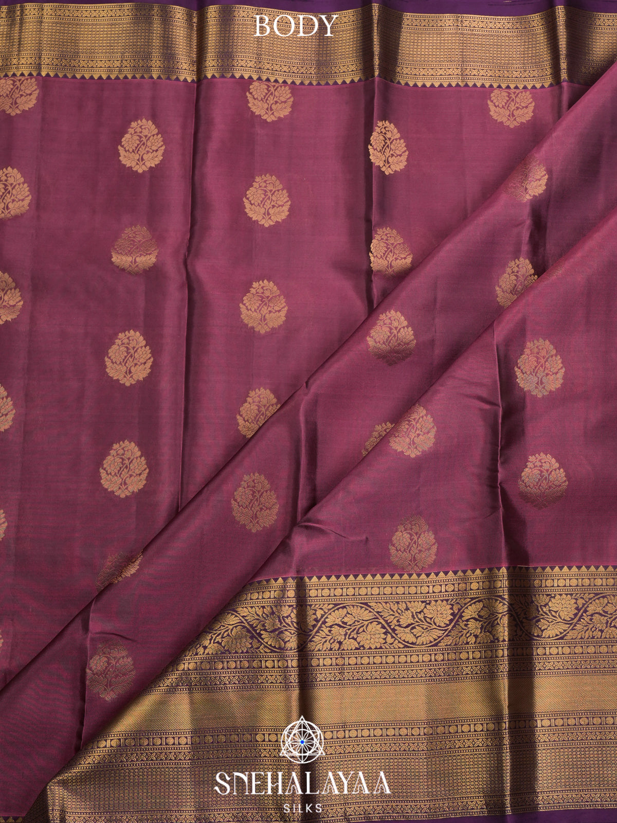 Mauve Pink Kanjivaram Silk Saree