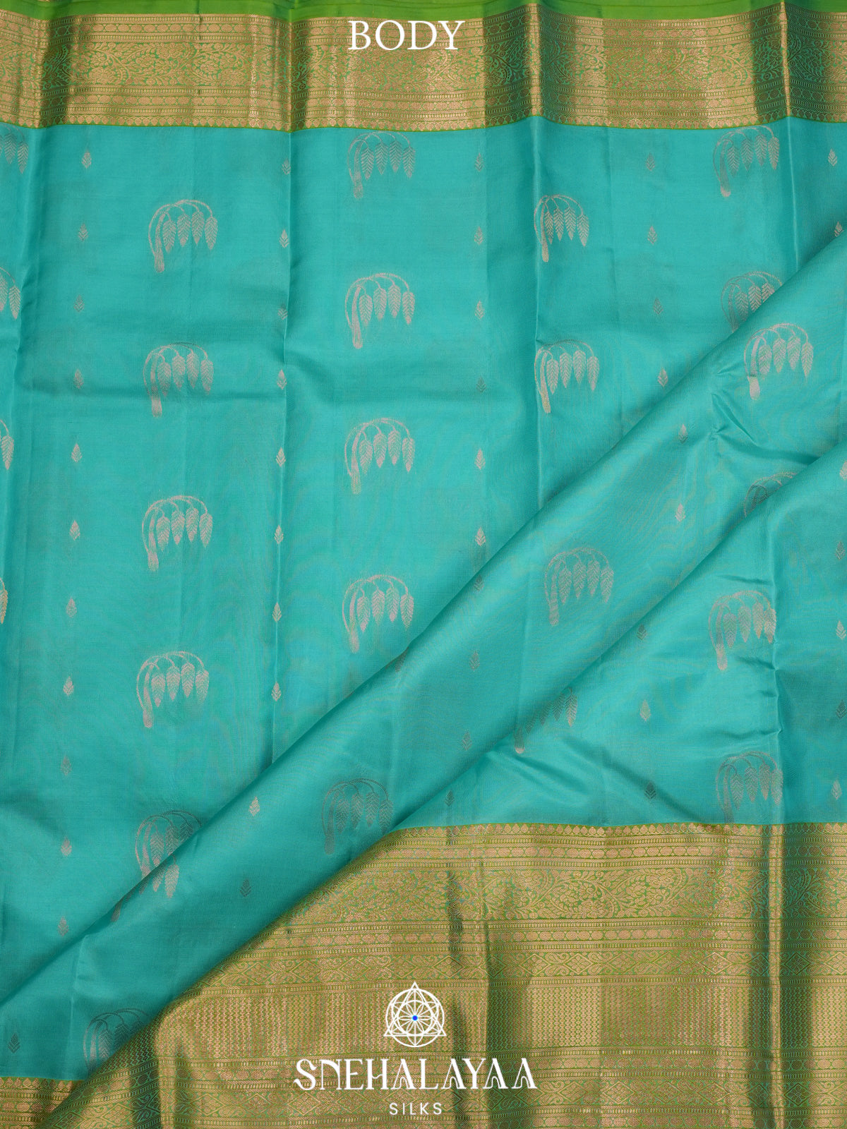 Mint Green Kanjivaram Silk Saree