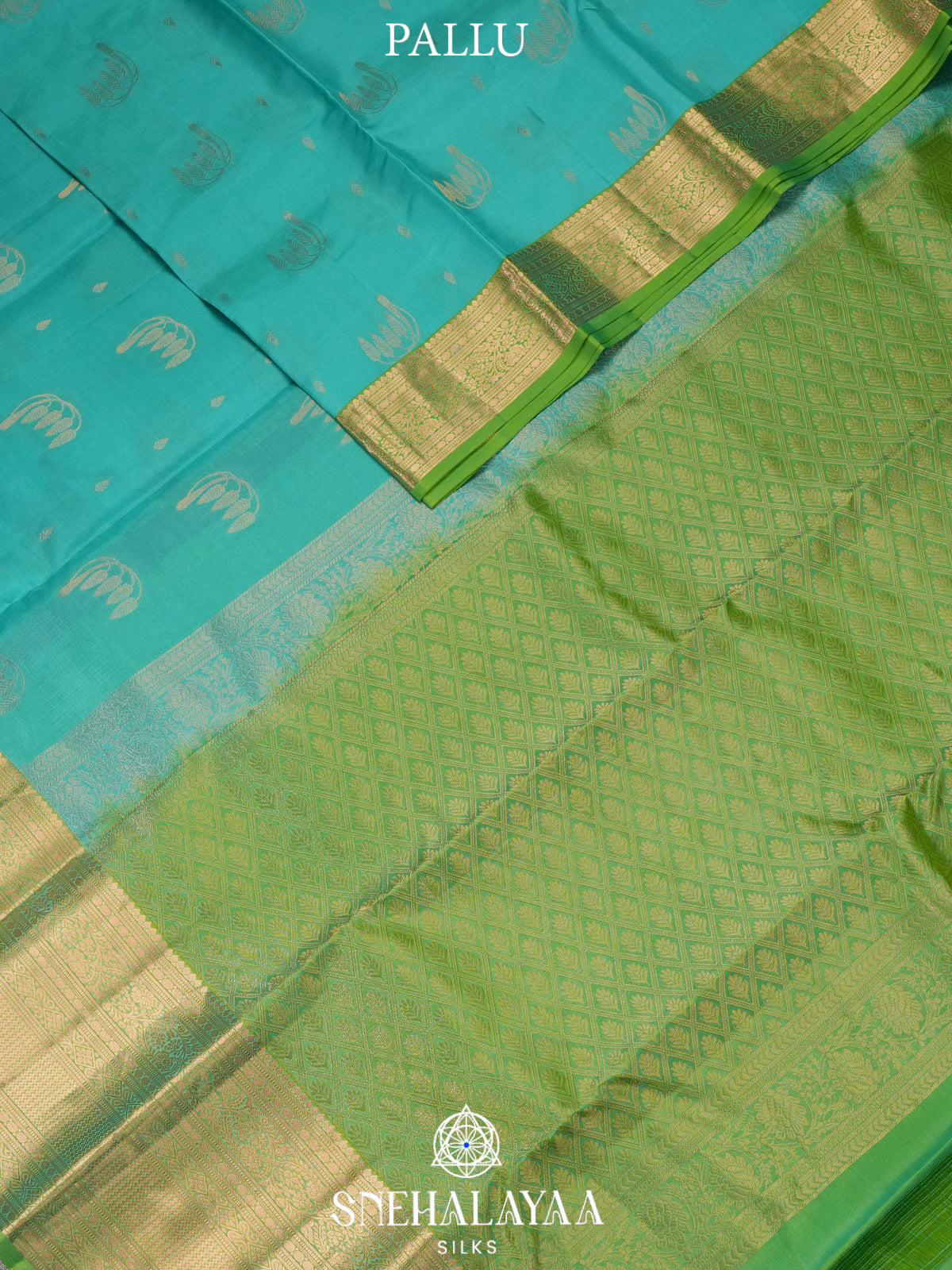 Mint Green Kanjivaram Silk Saree