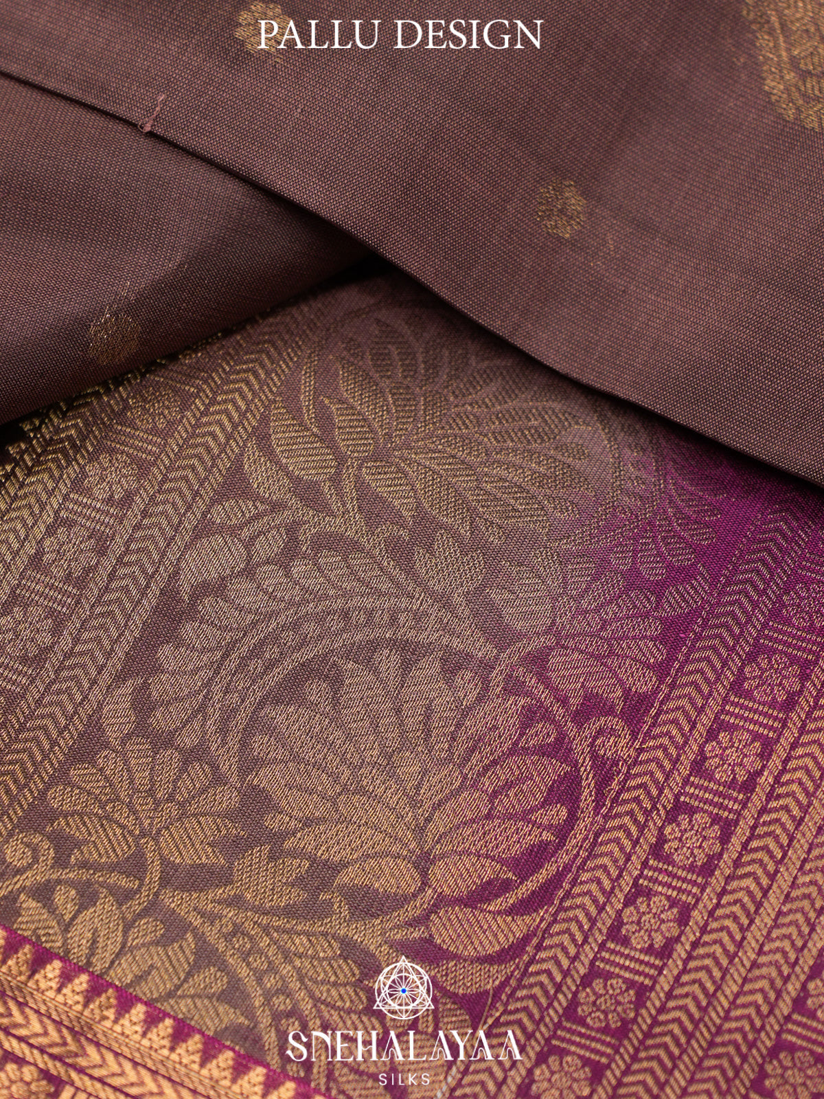 Brown Kanjivaram Silk Saree