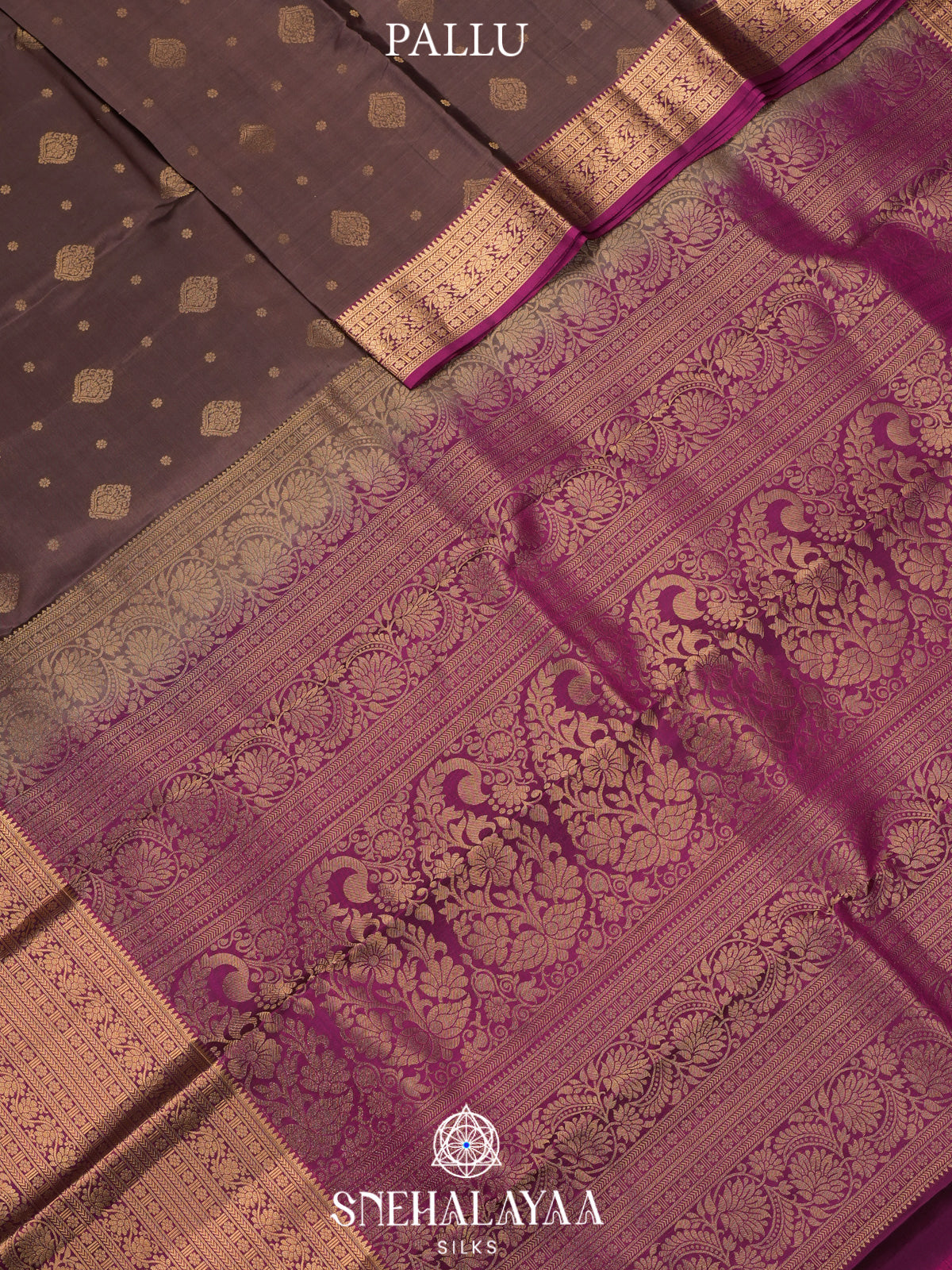 Brown Kanjivaram Silk Saree