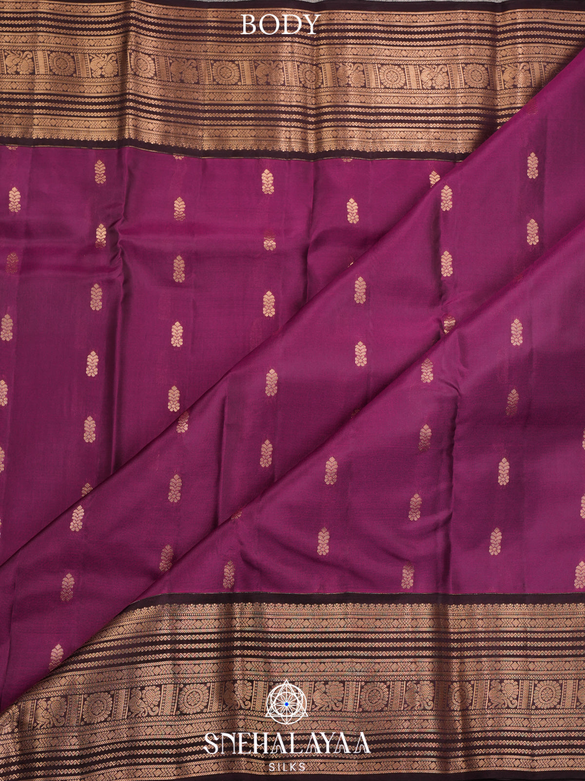 Magenta Kanjivaram Silk Saree