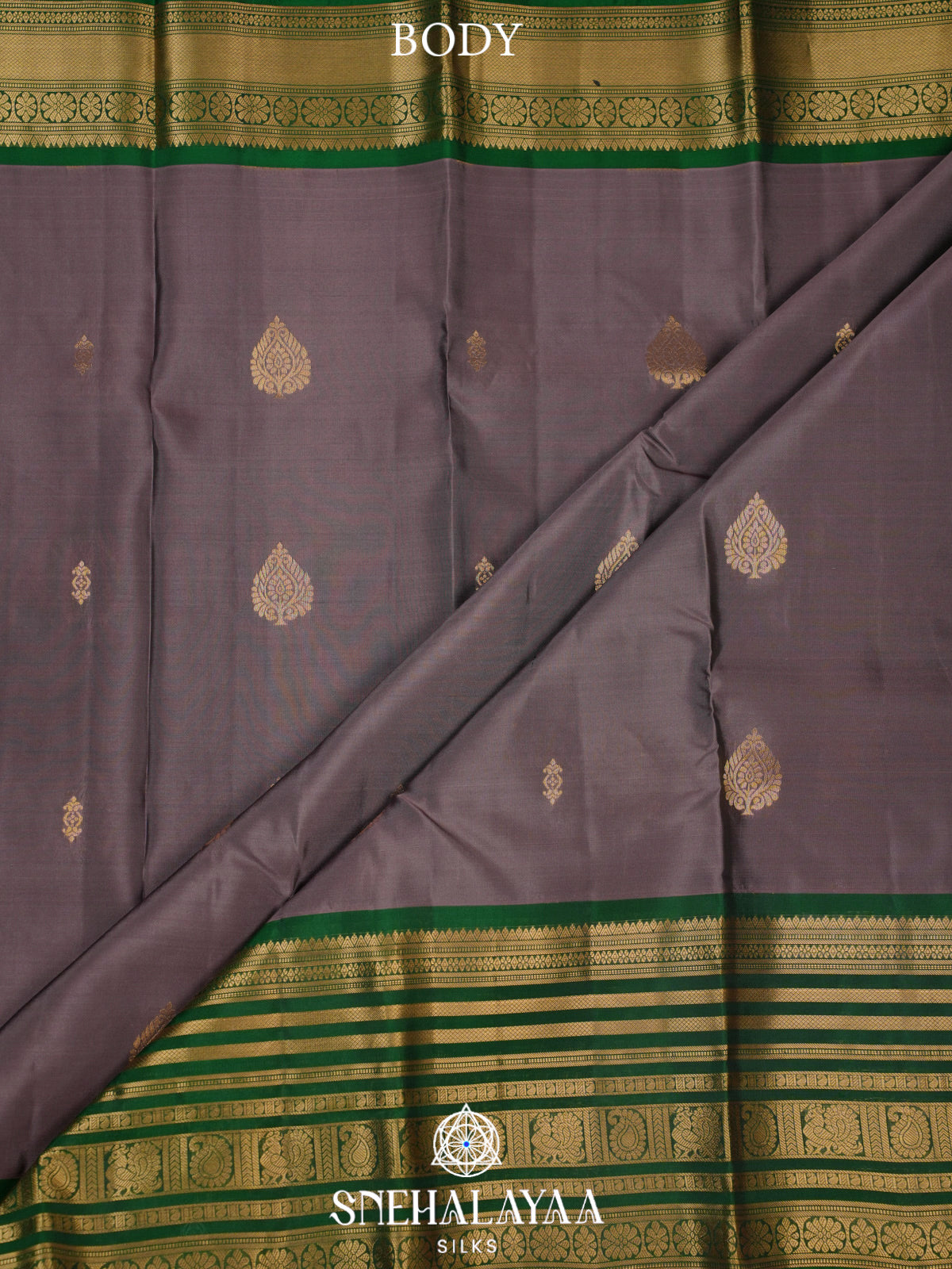 Brown Kanjivaram Silk Saree