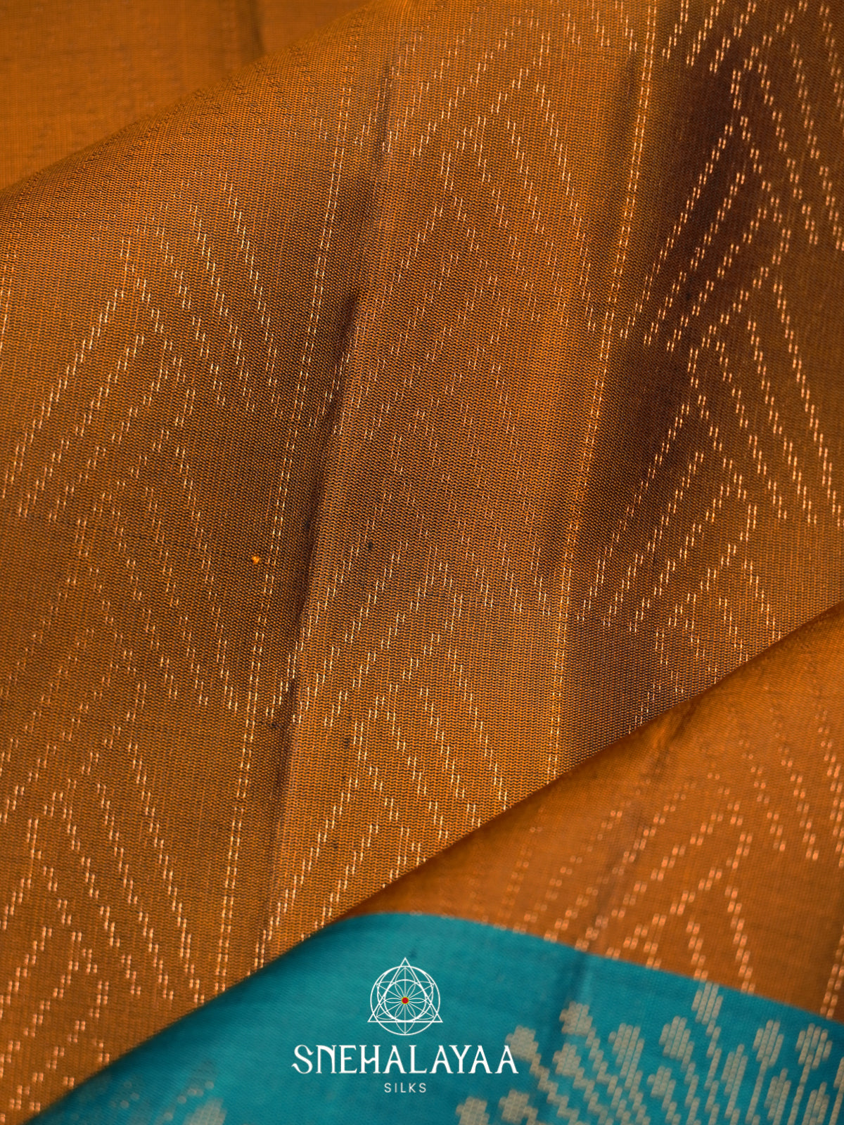 Burnt Orange Soft Silk Saree