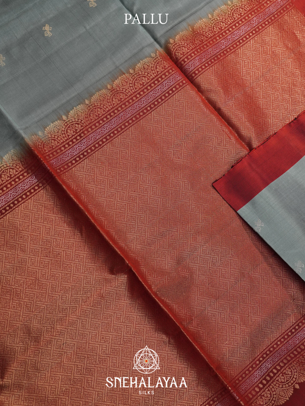Grey Soft Silk Saree