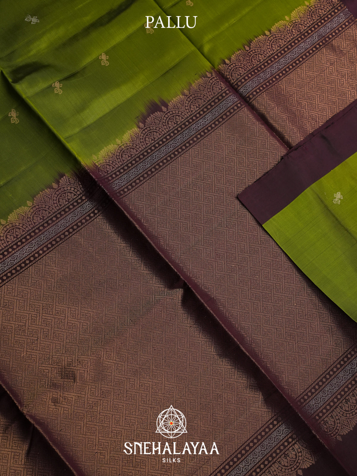 Olive Green Soft Silk Saree