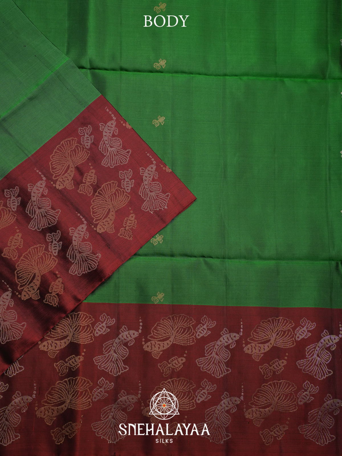 Emerald Green Soft Silk Saree