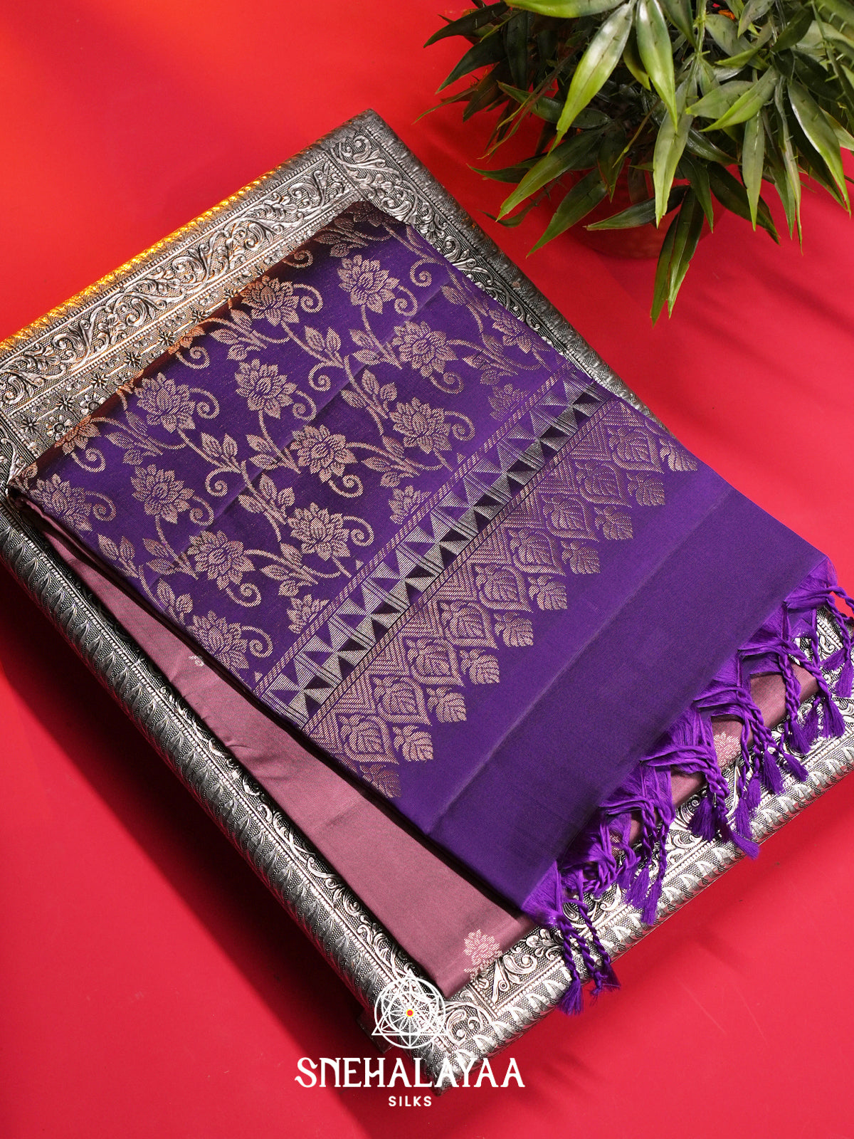 Dusty Rose Soft Silk Saree